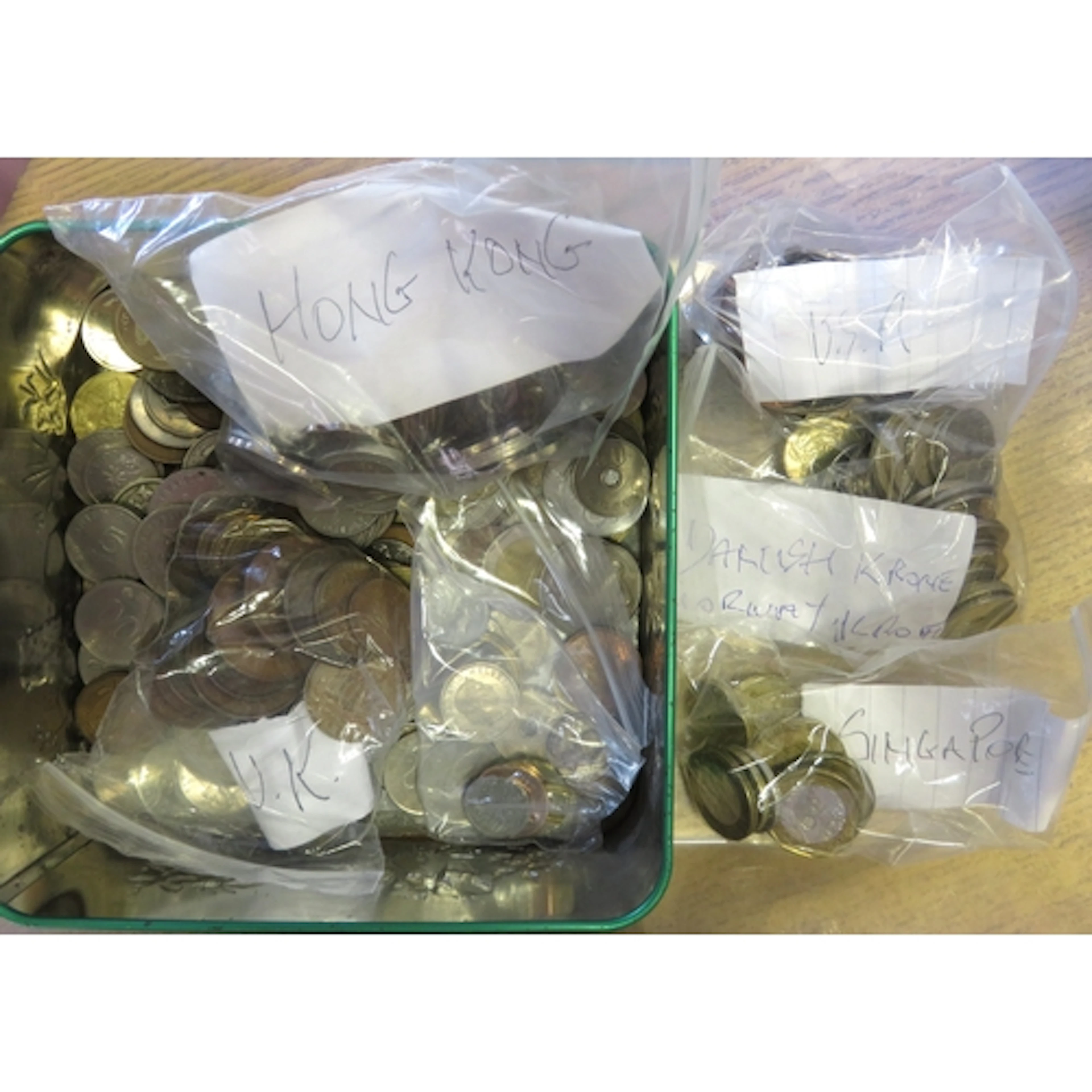 Collection of various World coins