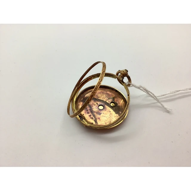 A Decorative Antique Fob Watch Case, (damages / lacking move...