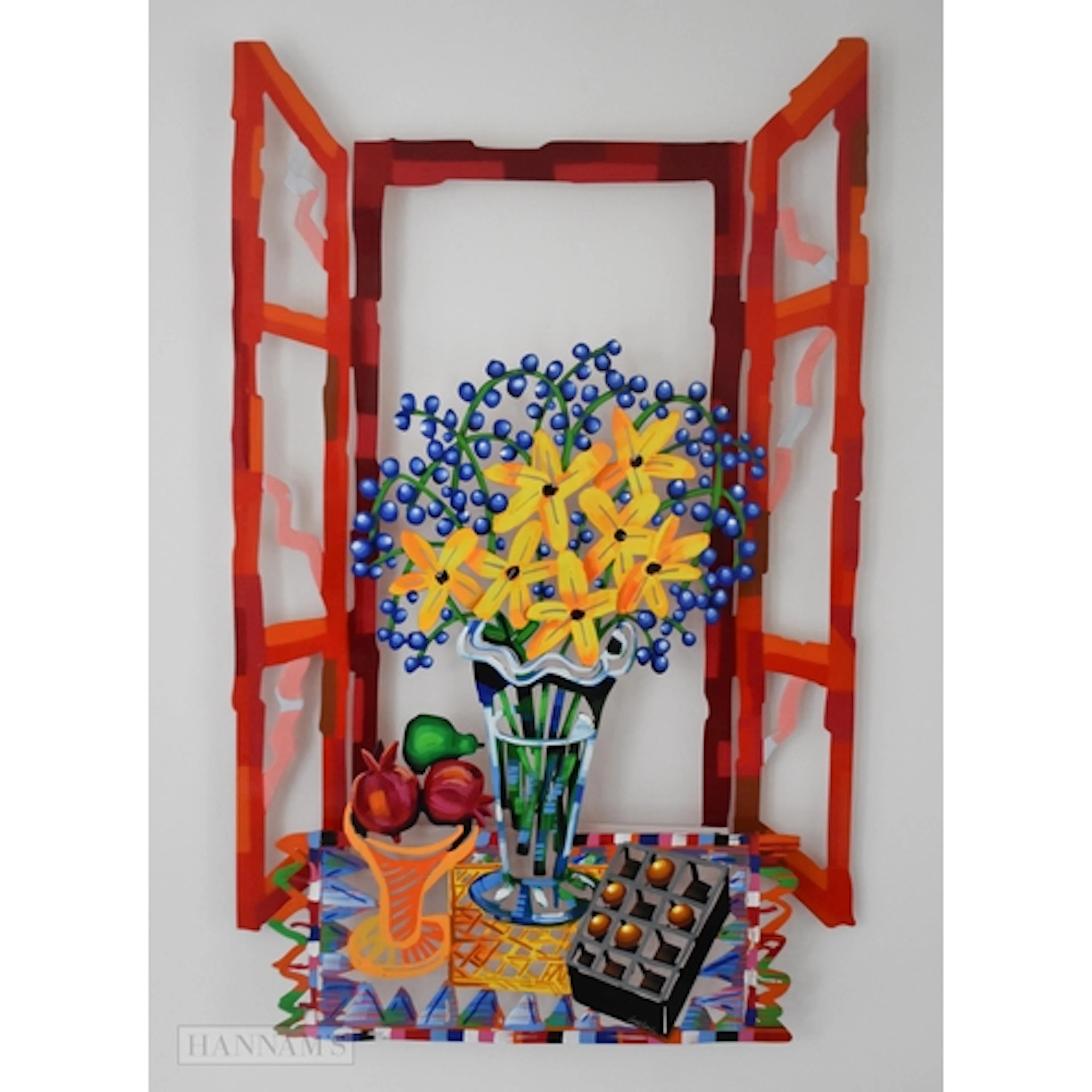 David Gerstein (1944 Jerusalem) A hand painted laser cut ste...