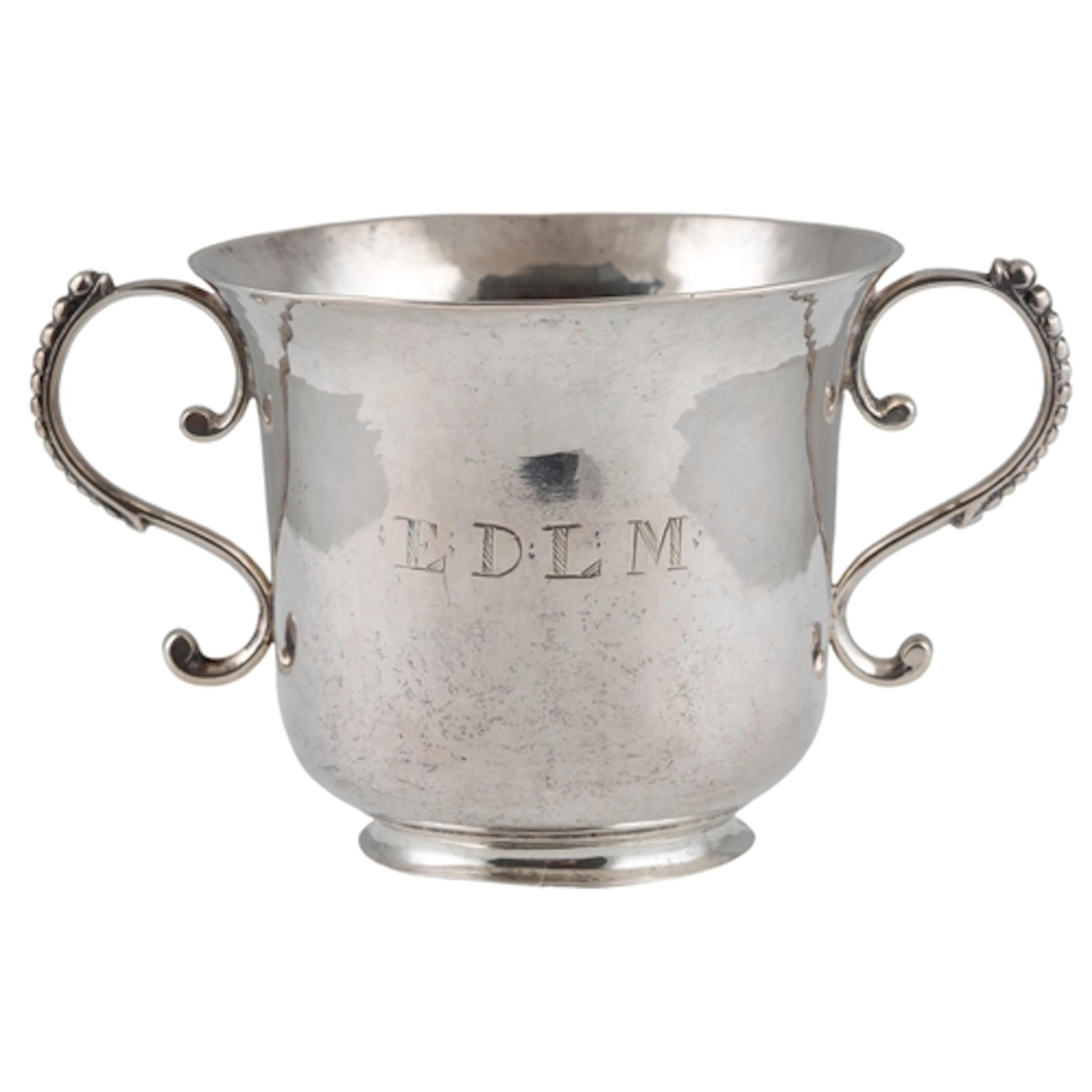 An 18th century Channel Islands silver two handled christeni...