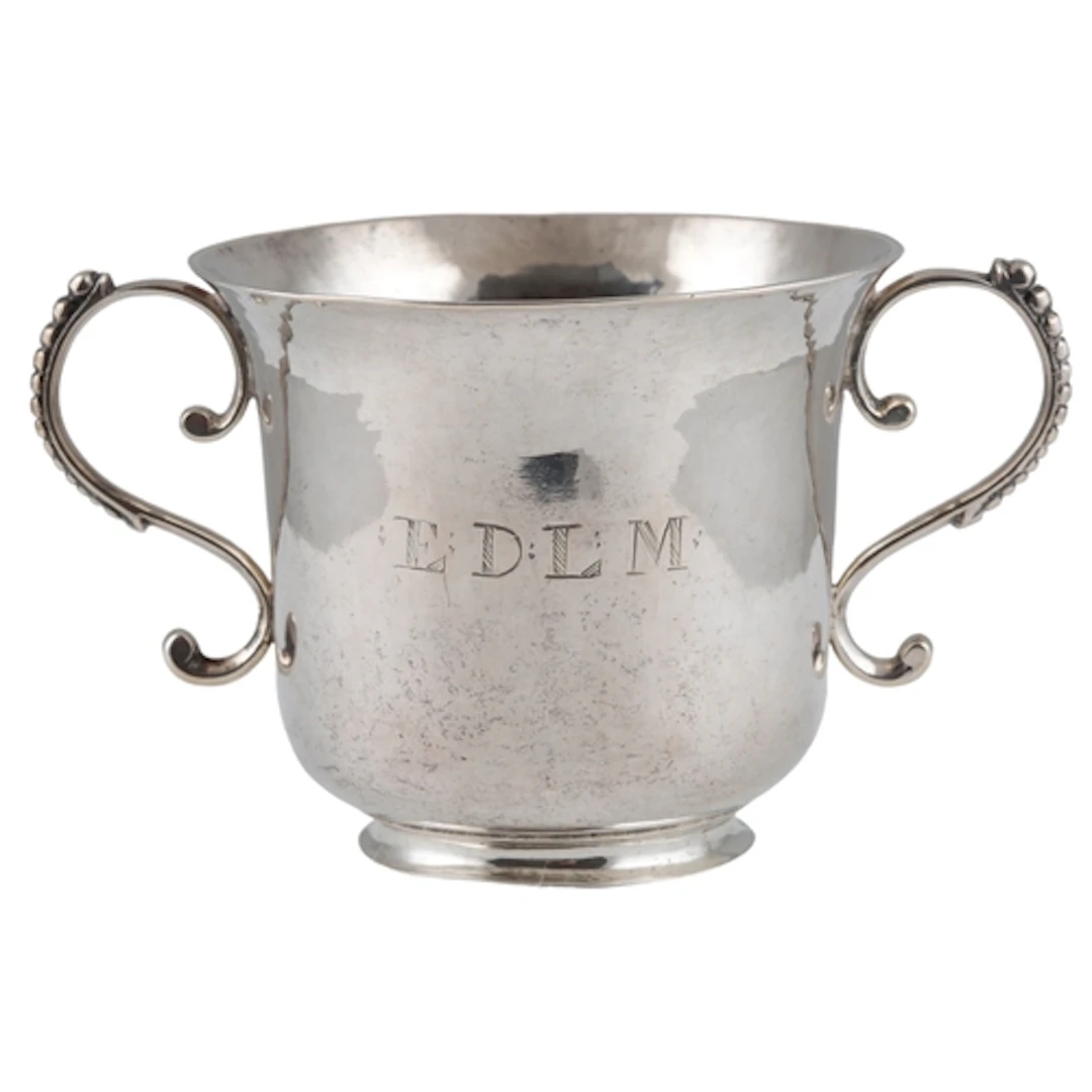 An 18th century Channel Islands silver two handled christeni...
