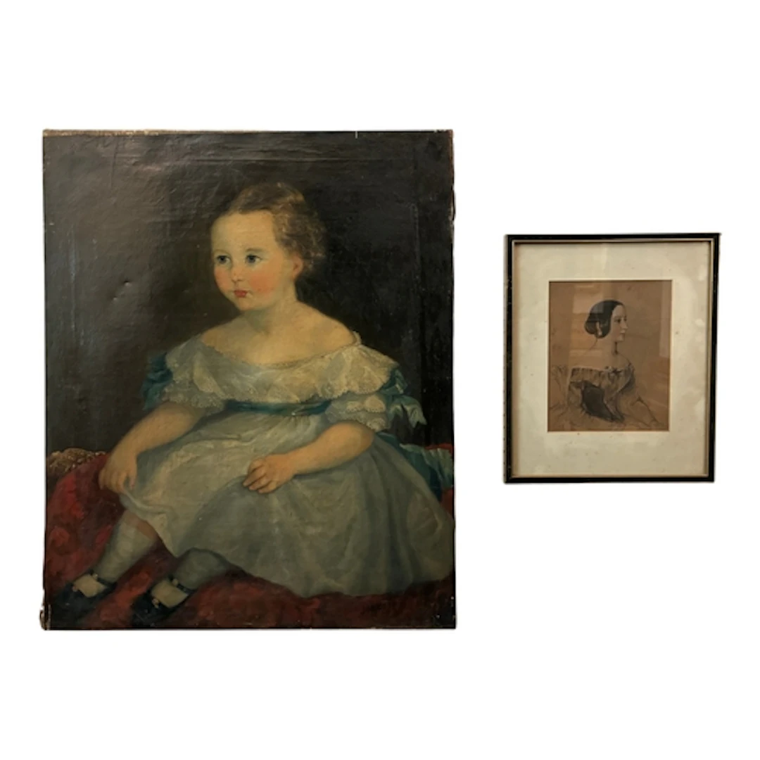Irish Interest, 19th Century - Two portraits by the MacDonal...