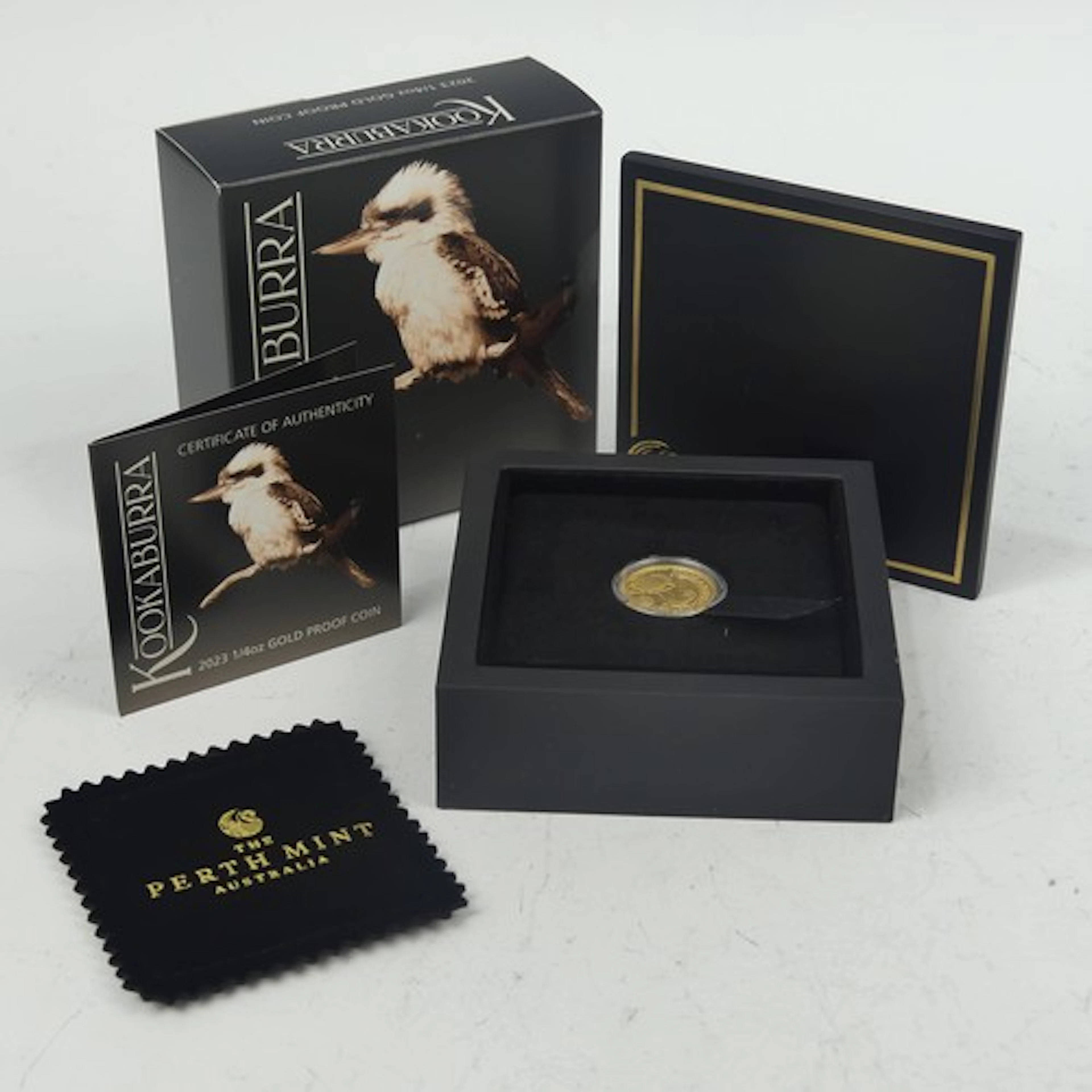 An Australian 'Kookabura' gold proof 1/4oz Coin, Perth Mint,...