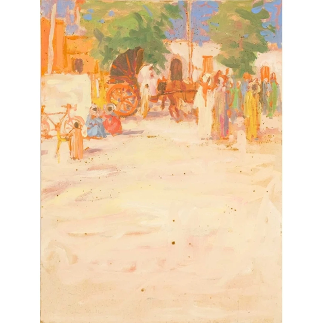 § John MILLER (1931-2002) By the Nile Oil on board, 41 x 30....