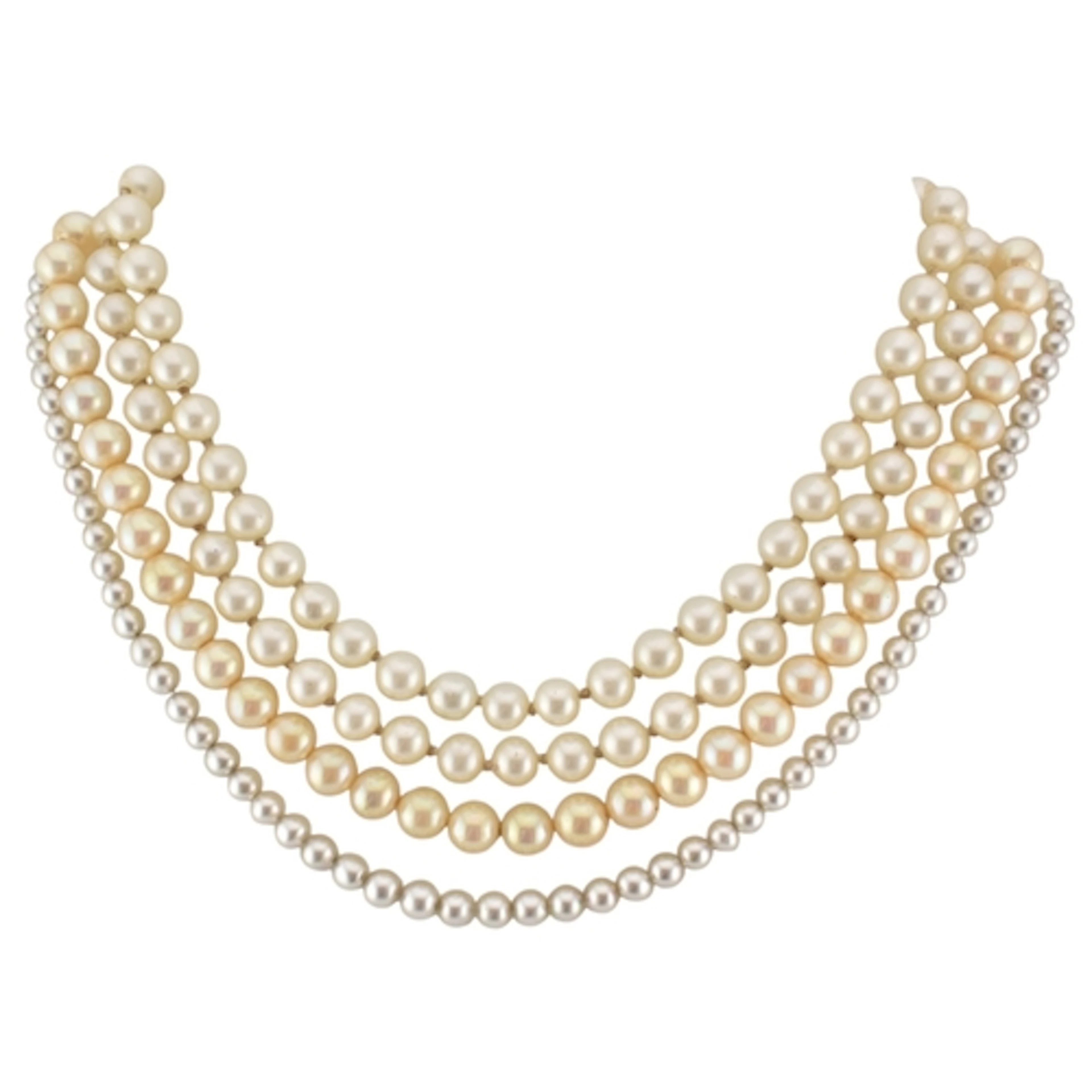 Three simulated pearl necklaces including Ciro. To include: ...