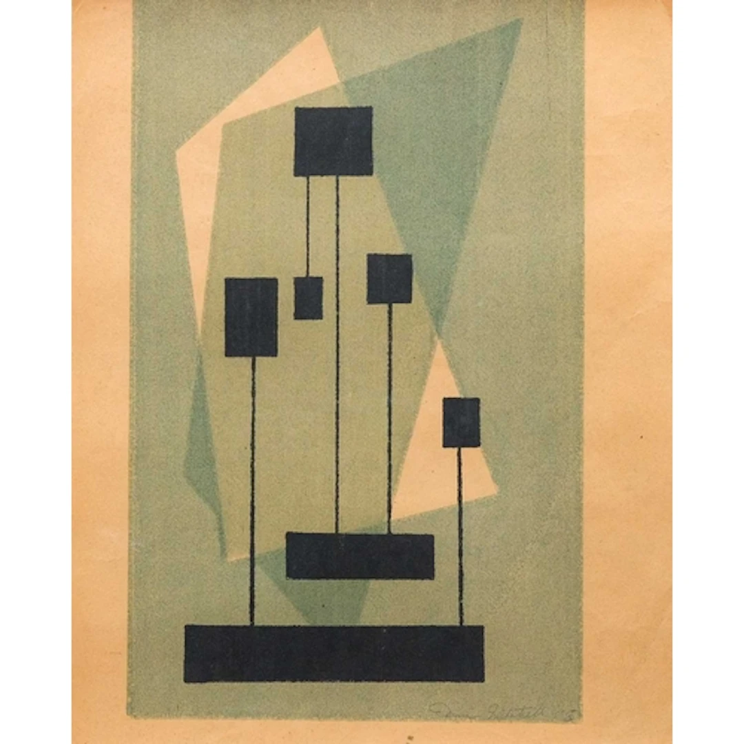 § Denis MITCHELL (1912-1993) Three Forms in Space (Porthia P...