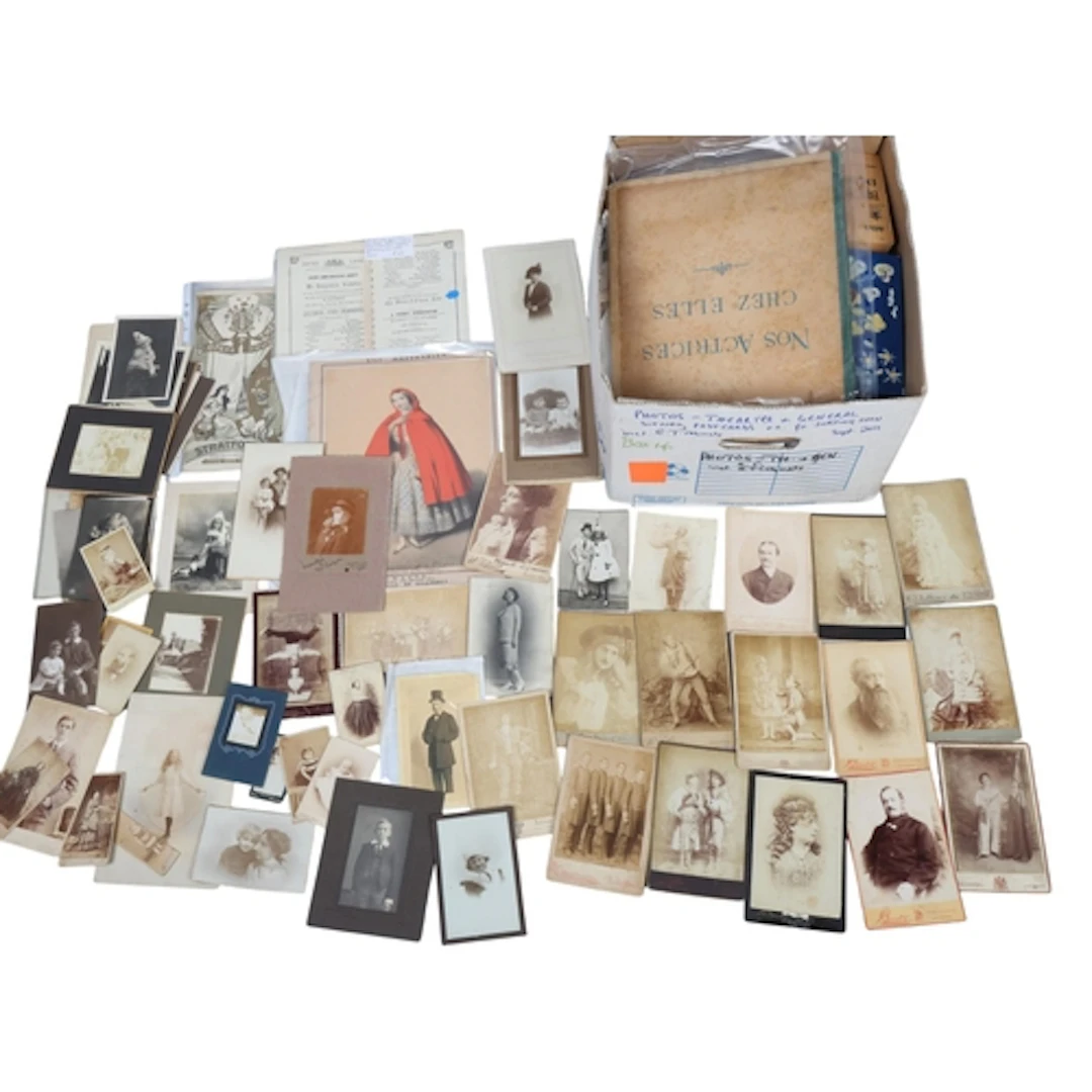 A box containing a large quantity of largely theatre-related...