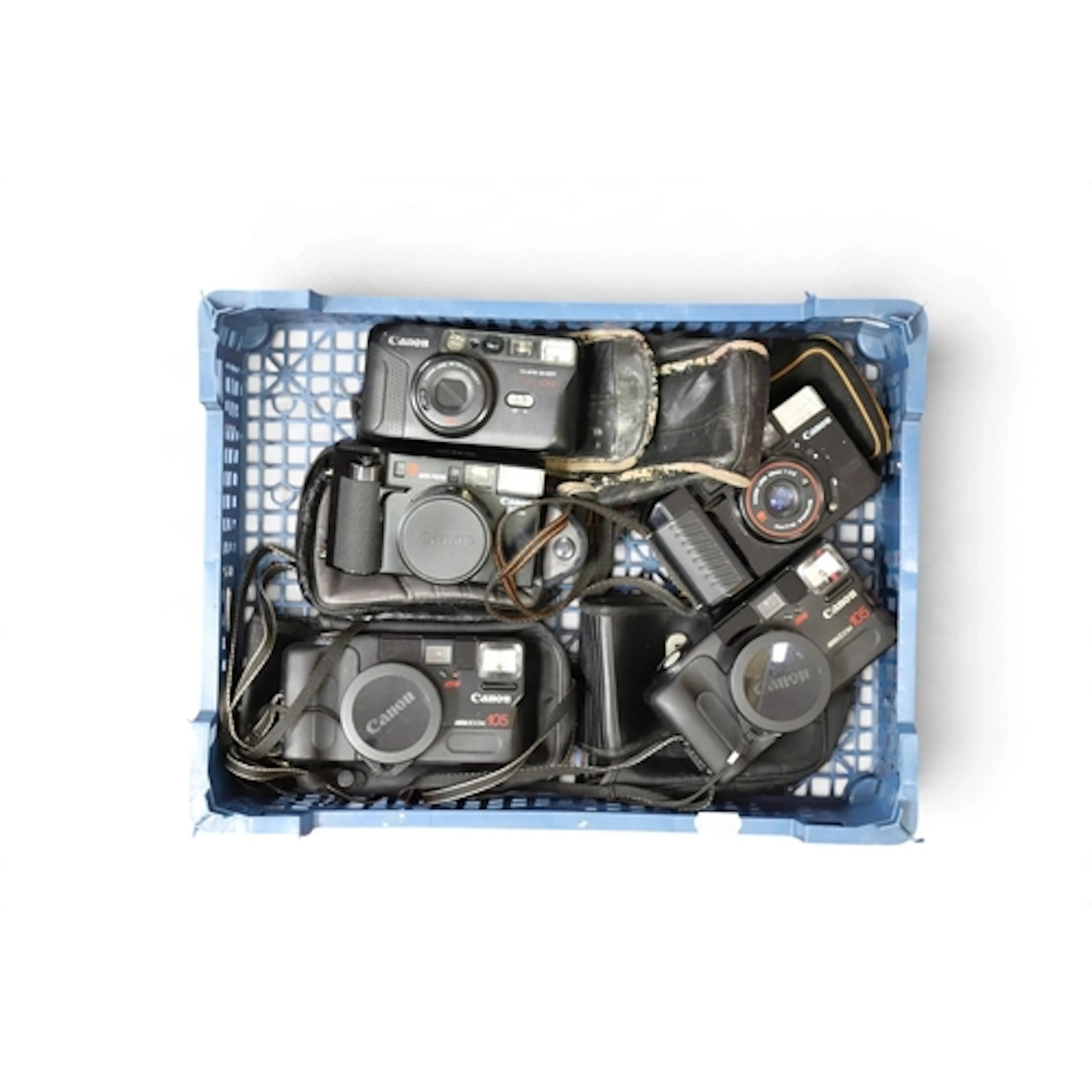 Canon 35mm Compact Film Cameras to include two Megazoom 105 ...
