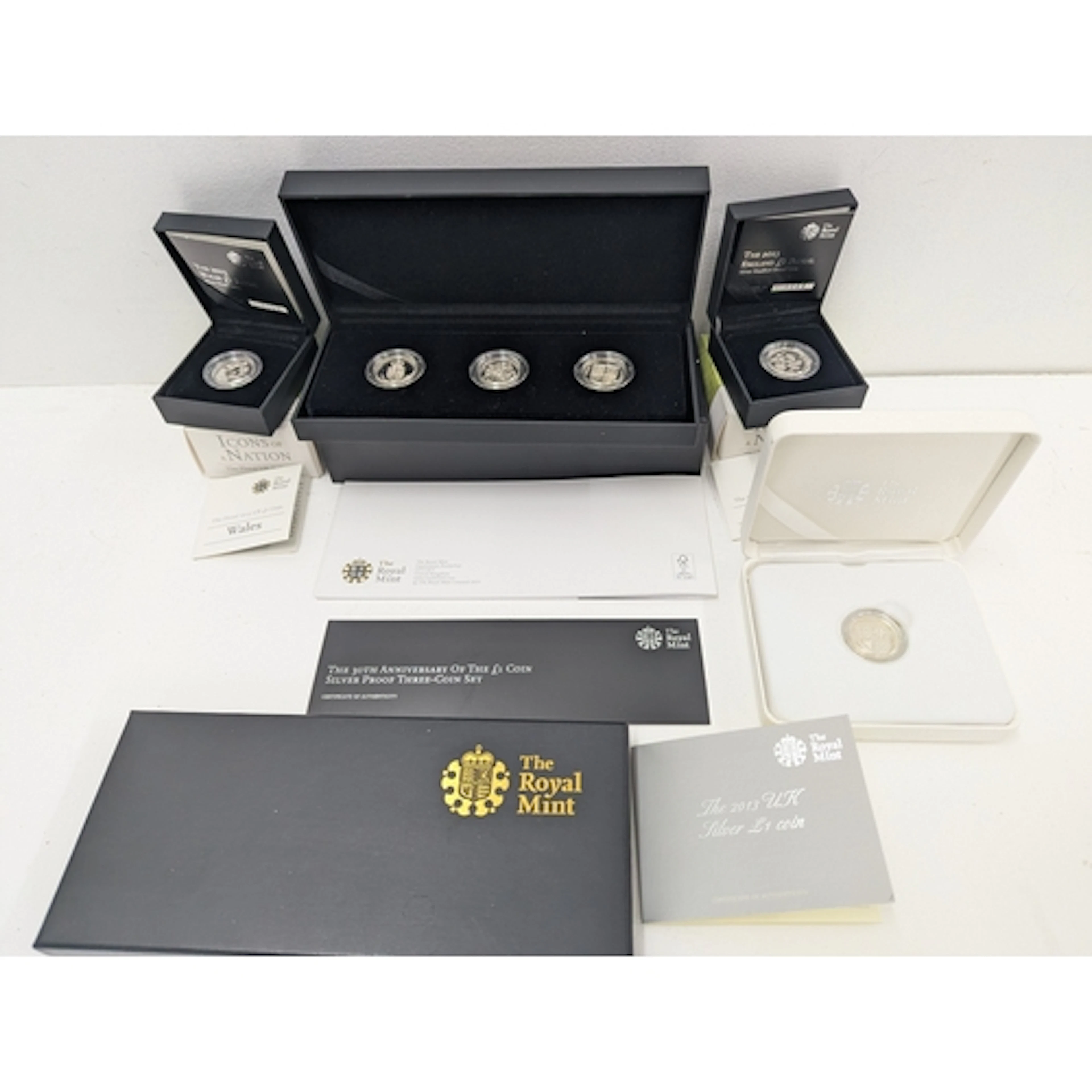 Silver £1 proof coins to include the 30th Anniversary of the...