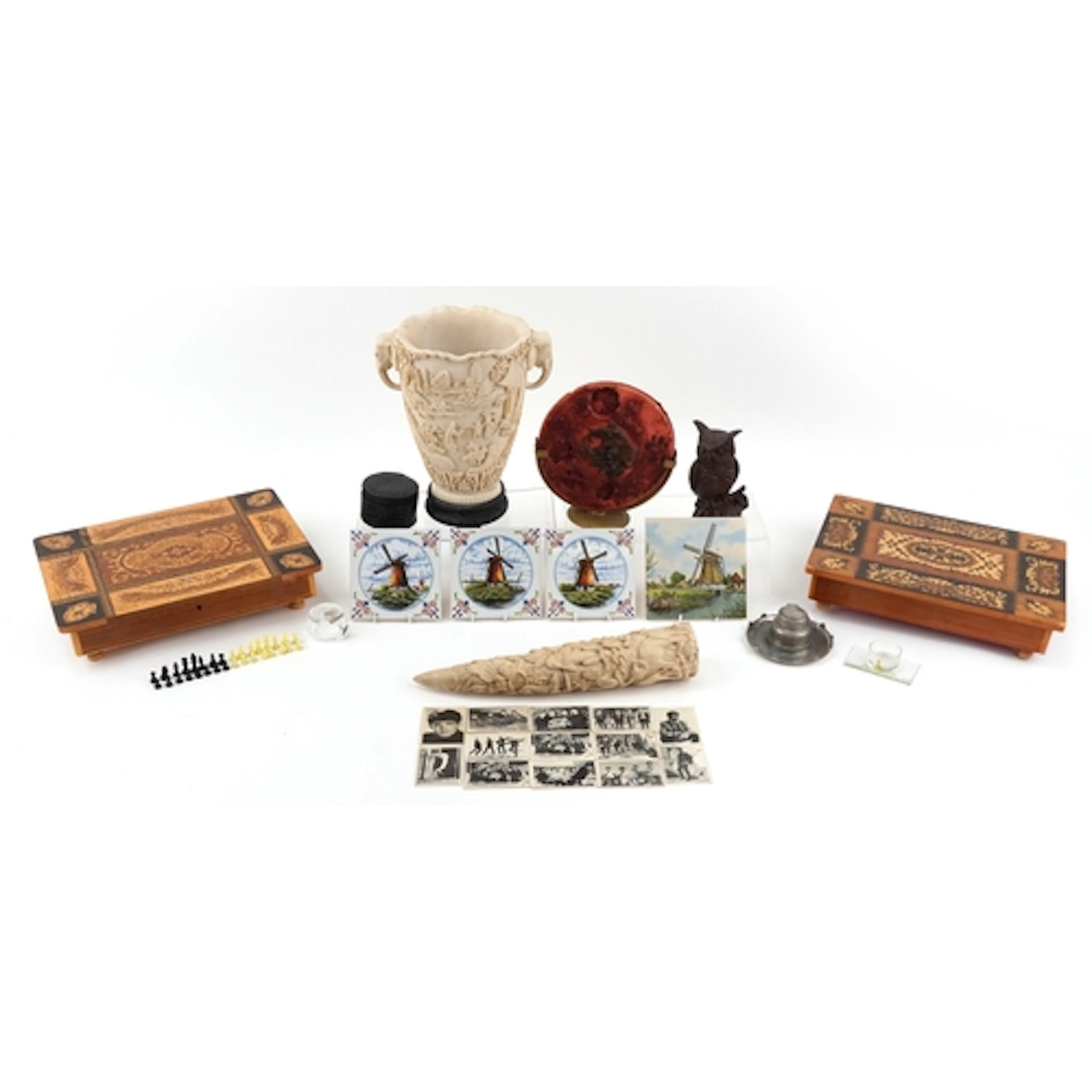 Sundry items including two Sorrento style musical jewellery ...