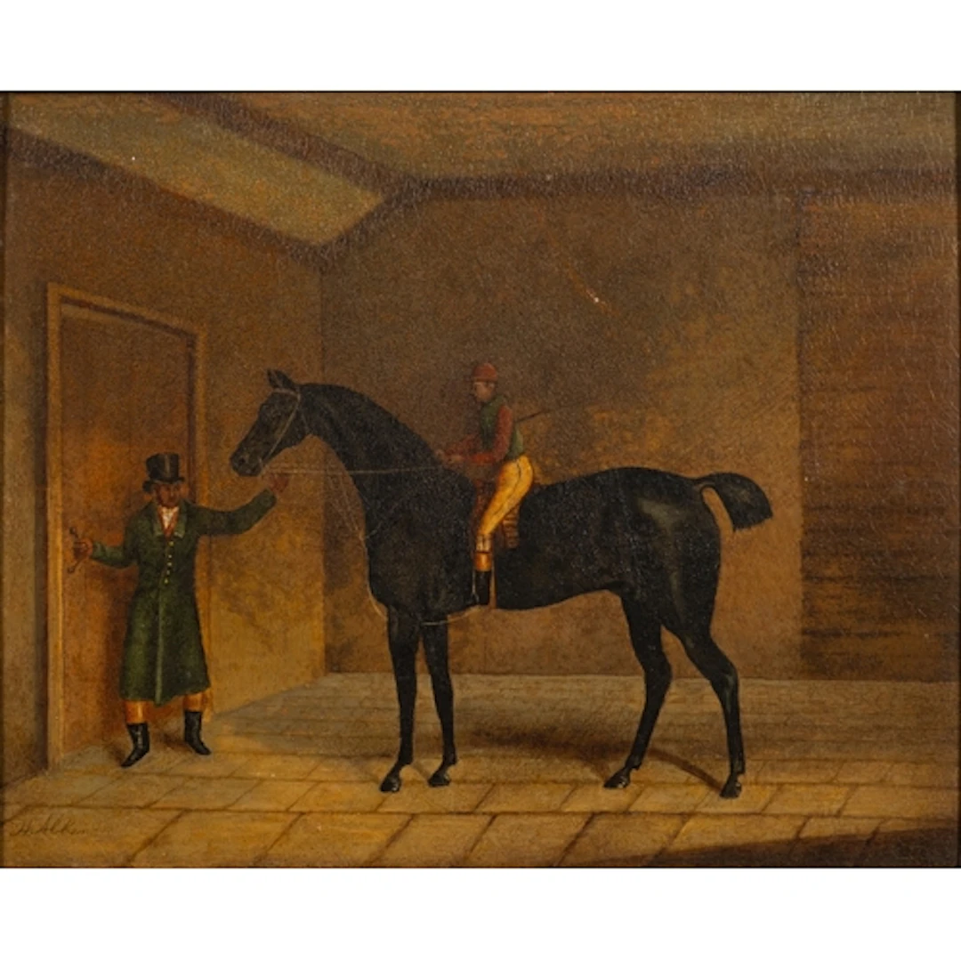 In the Manner of Henry Alken - Study of a figure with jocke...