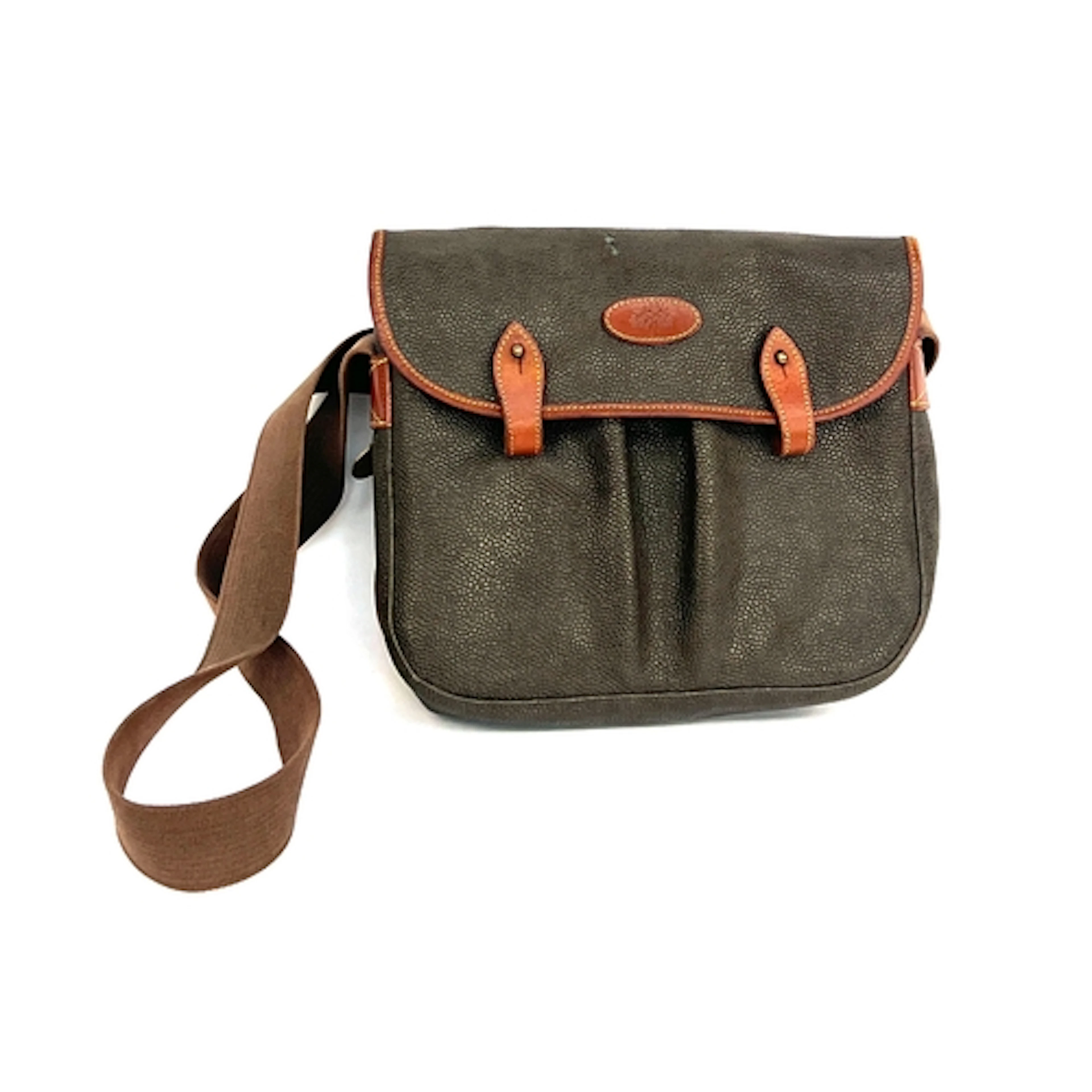 A Mulberry Scotchgrain messenger bag, 29cmW