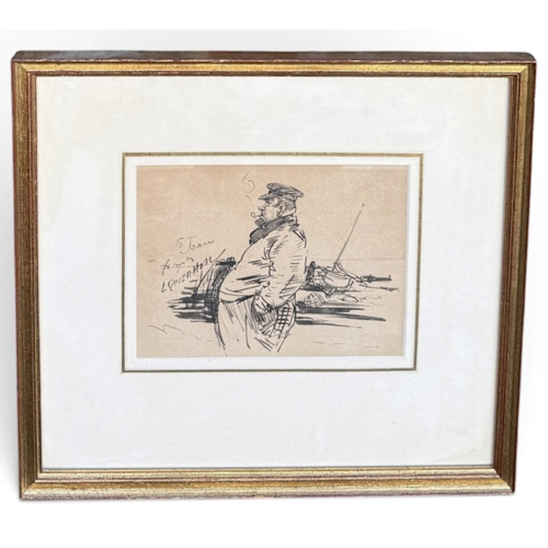 LEONARD RAVEN-HILL (BRITISH 1867-1942): AN OLD SALT Pen and ...