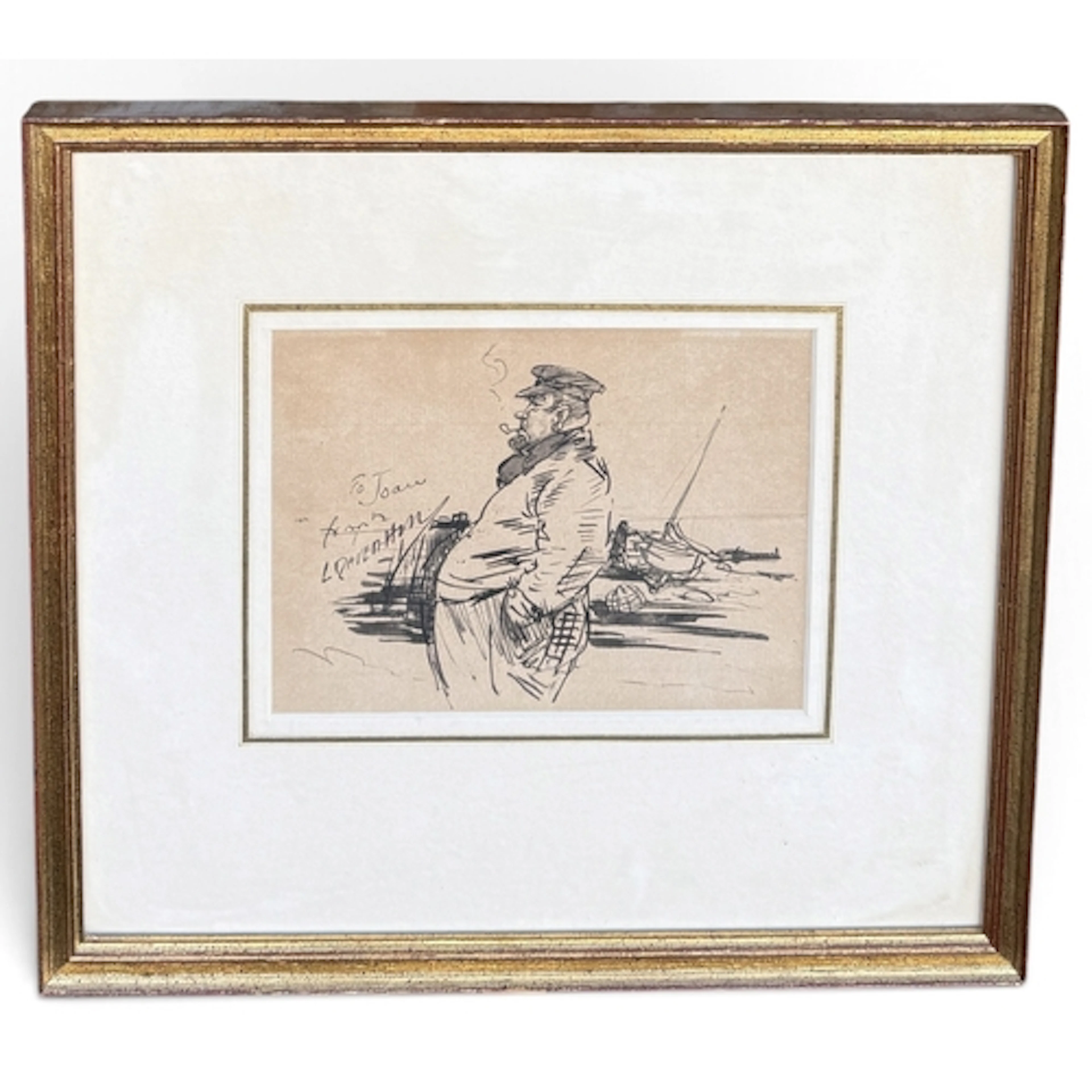 LEONARD RAVEN-HILL (BRITISH 1867-1942): AN OLD SALT Pen and ...