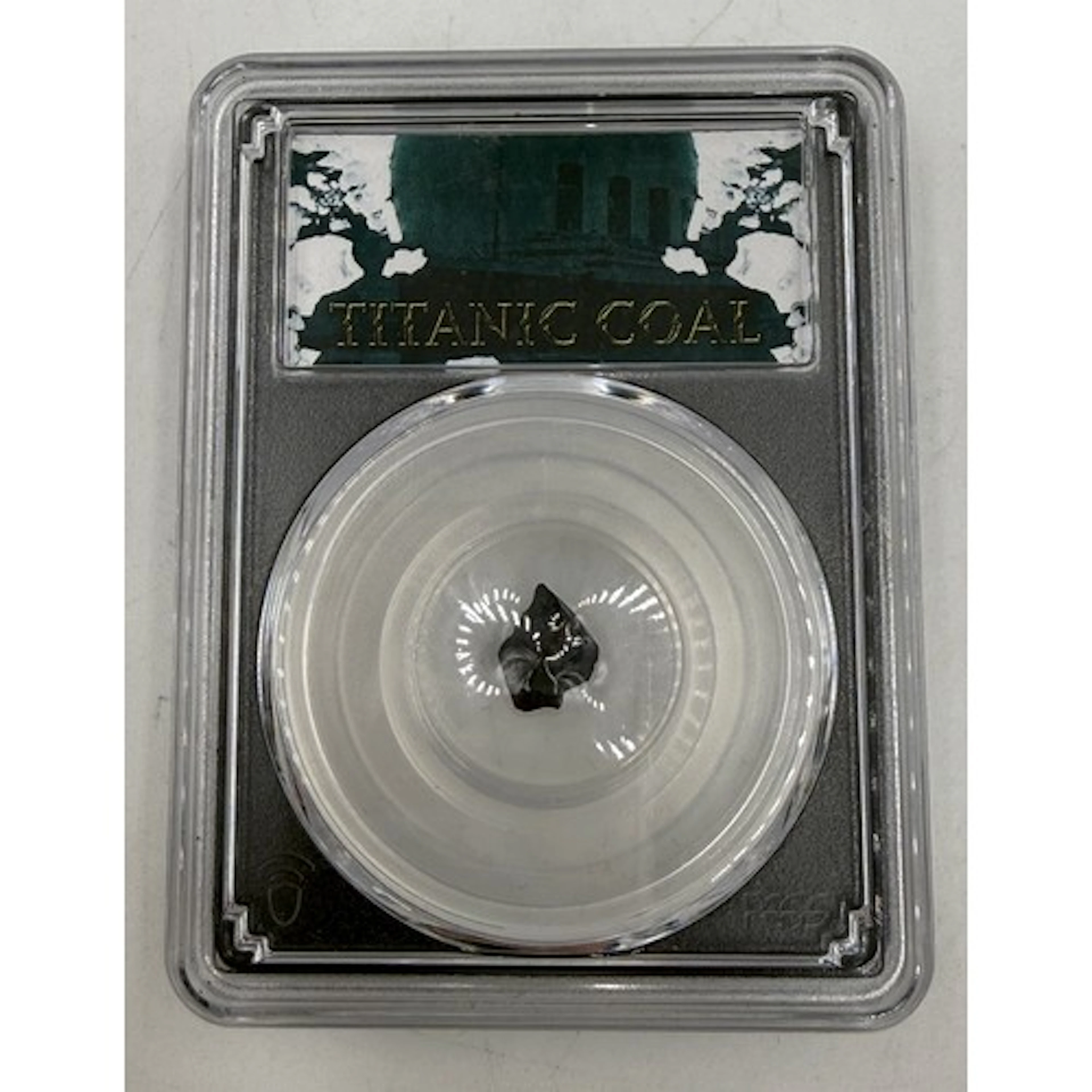 A piece of Titanic Coal. PCGS Genuine Coal Recovered from RM...