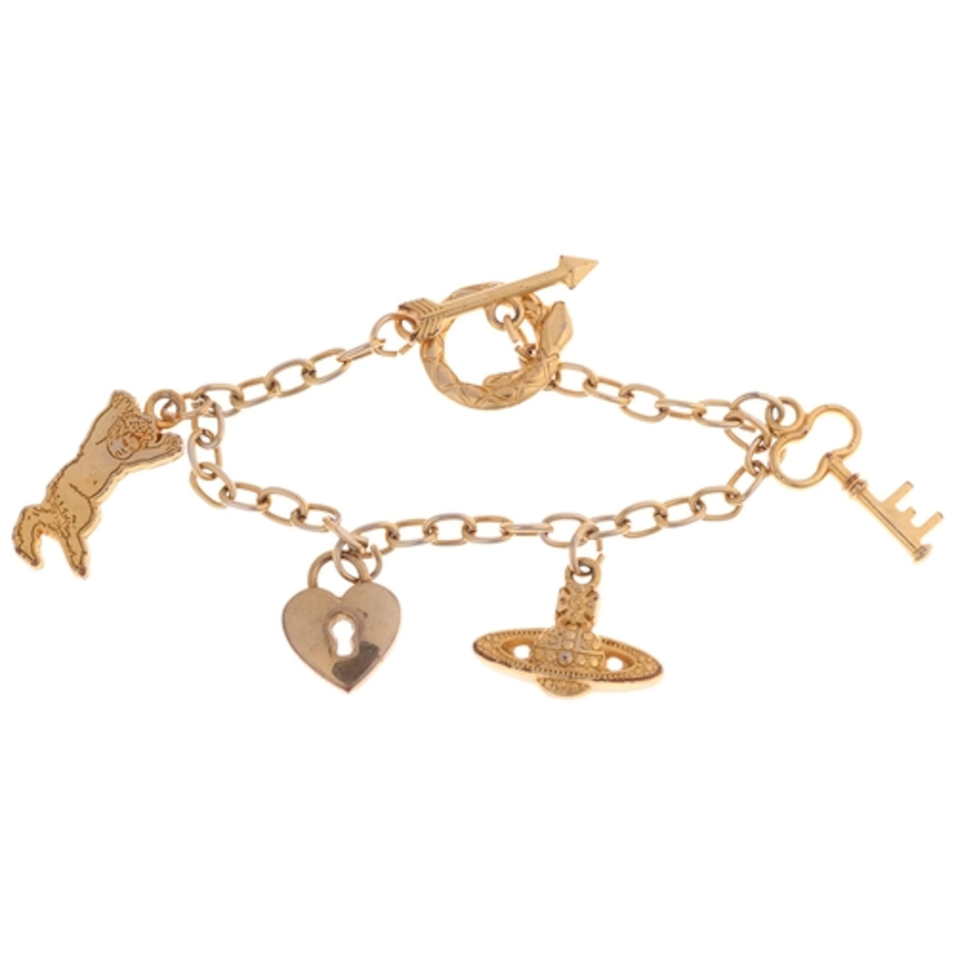 VIVIENNE WESTWOOD - a Vintage gilt-metal 'Eternal Love' char...