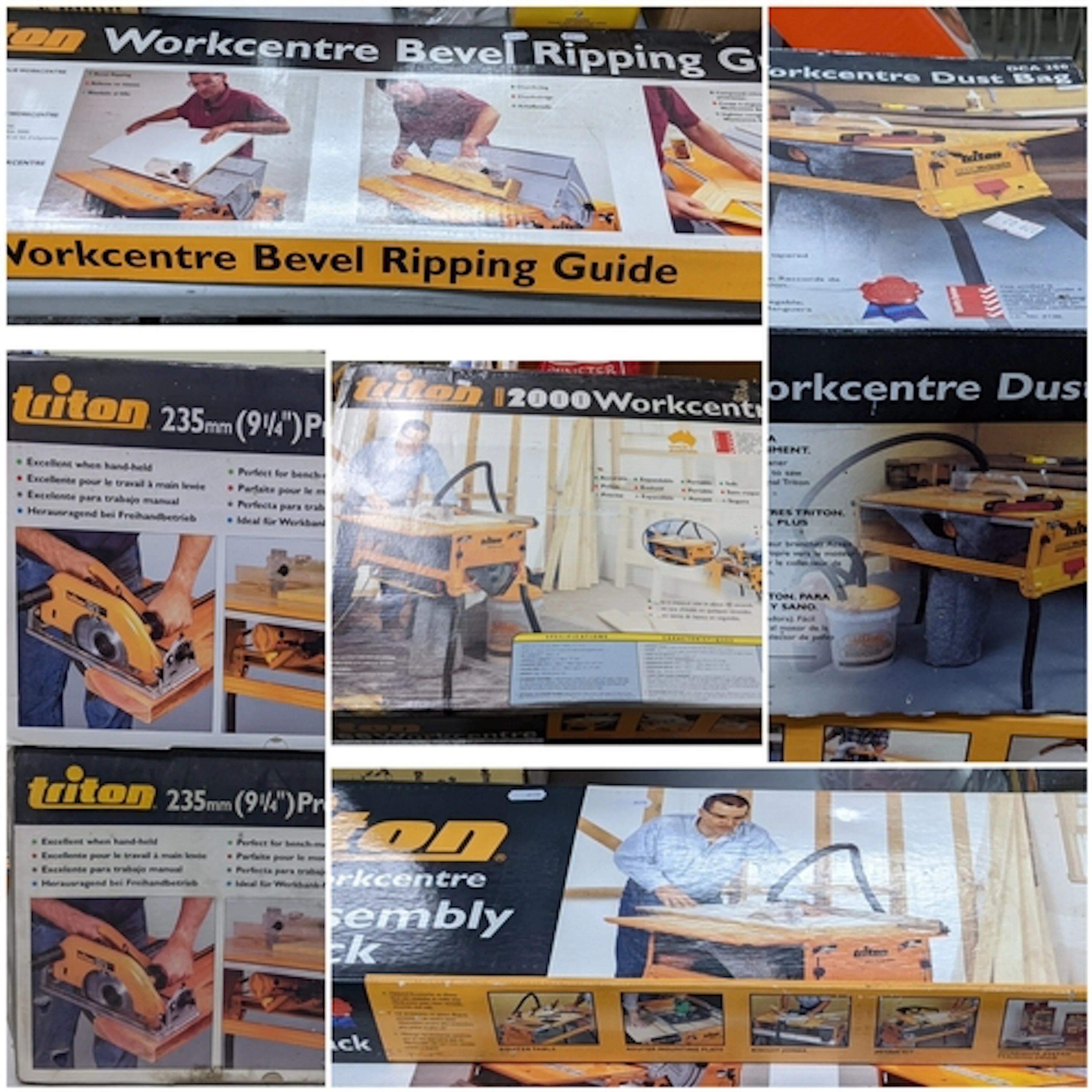 A collection of boxed Triton tools and accessories to includ...