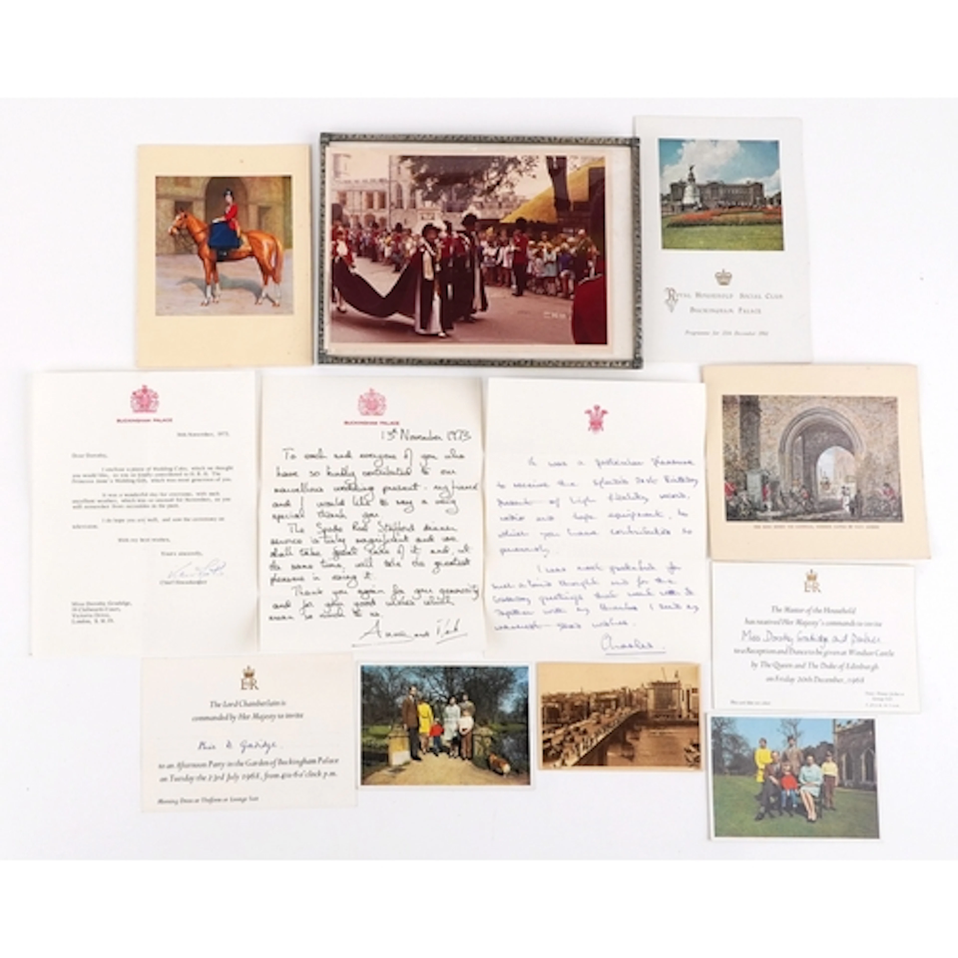 Of Royalty interest royal memorabilia including hand written...