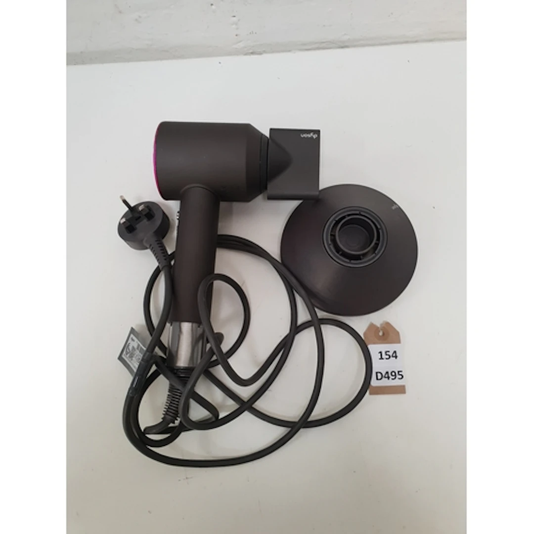 ONE DYSON HD07 HAIR DRYER, S/N: P3D-UK-RGJ3130A INC. DIFFUSE...