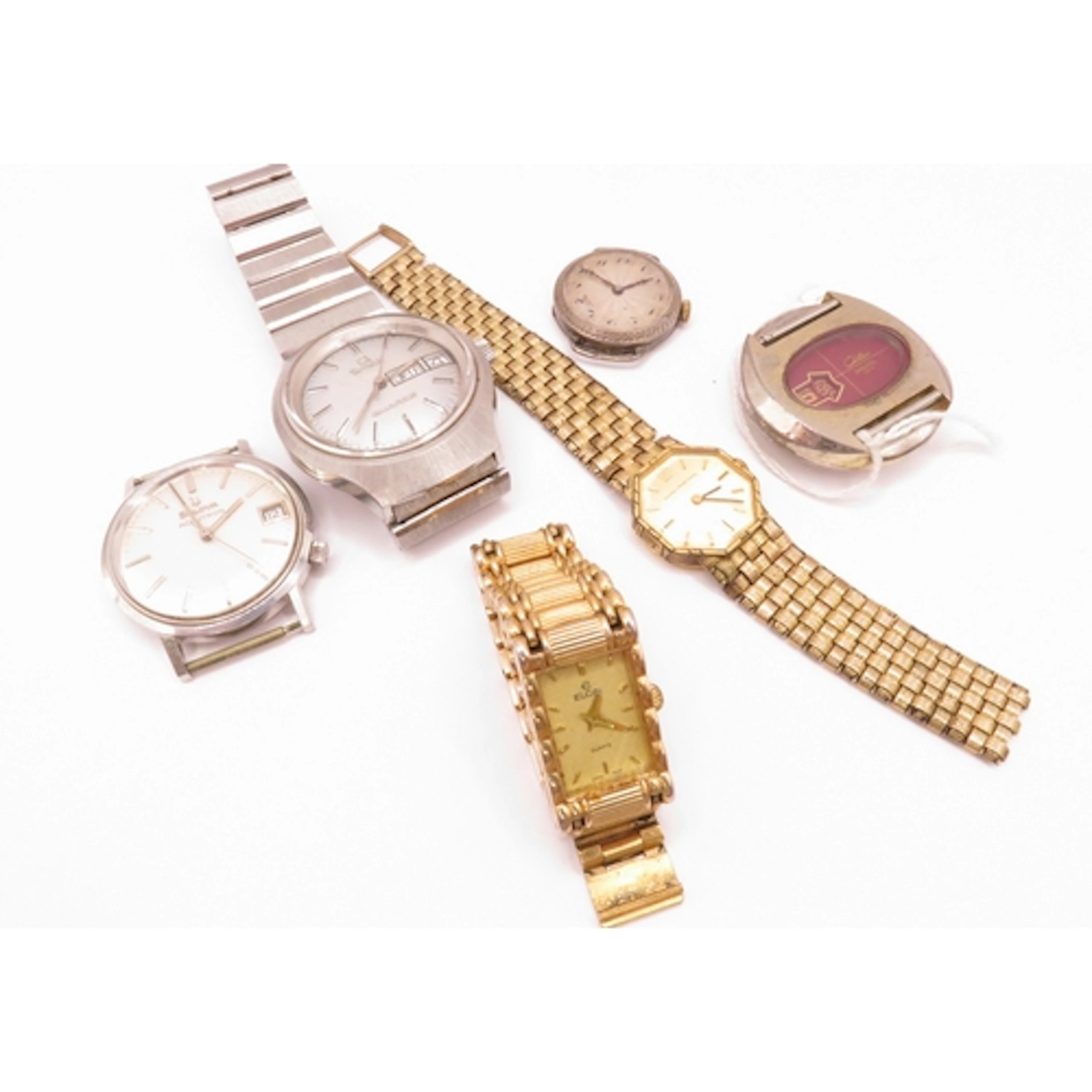Bulova Accutron wristwatch, together with five other various...
