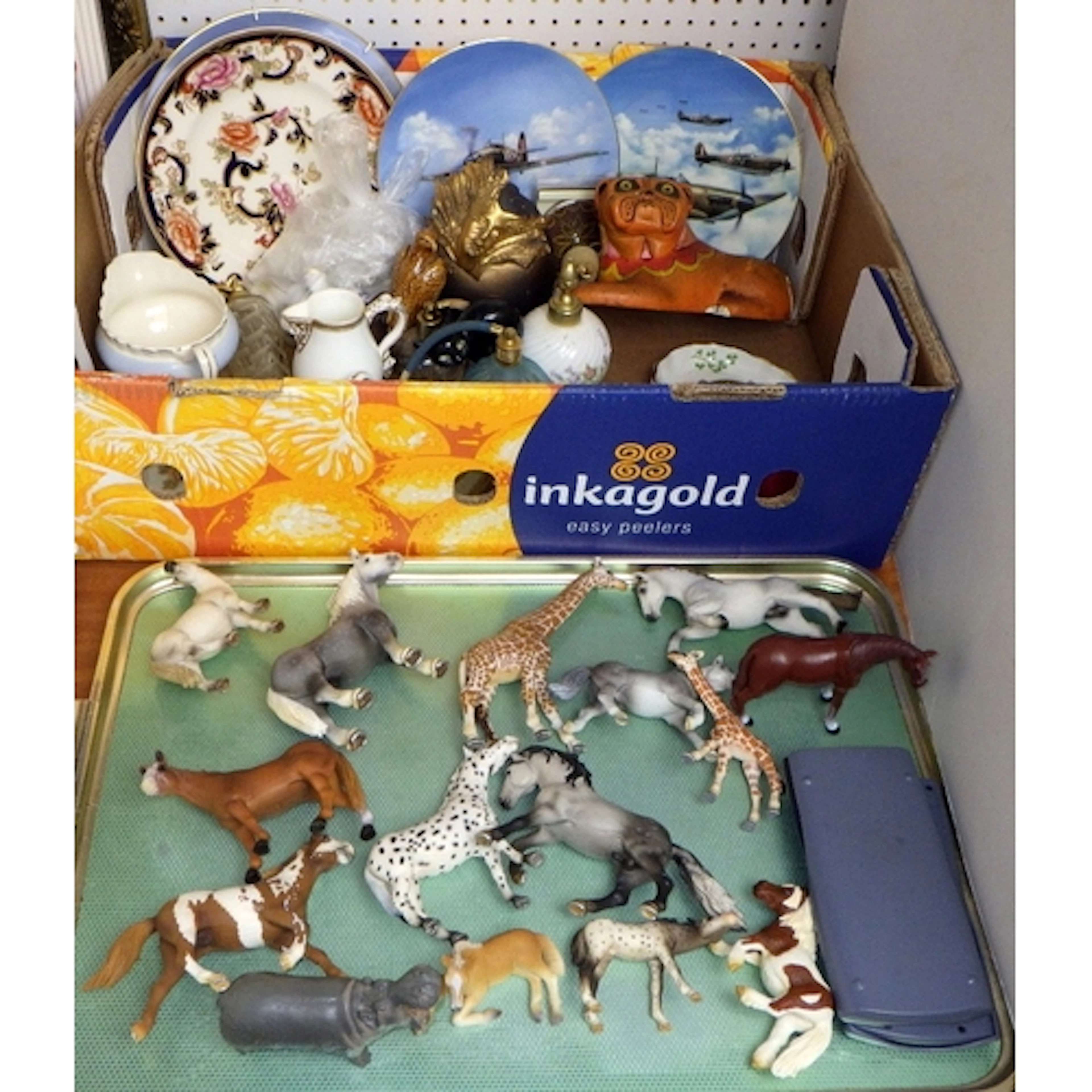 A qty of misc ceramics and collectables to inc Masons, Moorc...
