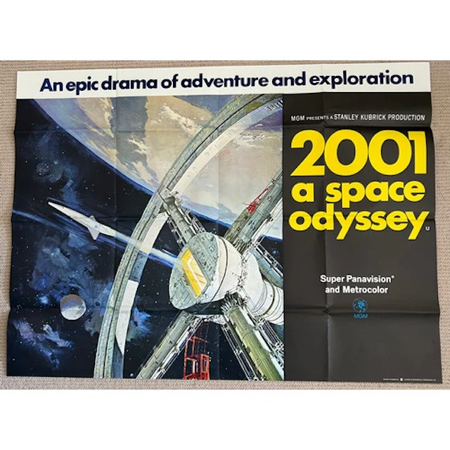 2001 A Space Odyssey (1968) British Quad film poster, artwor...