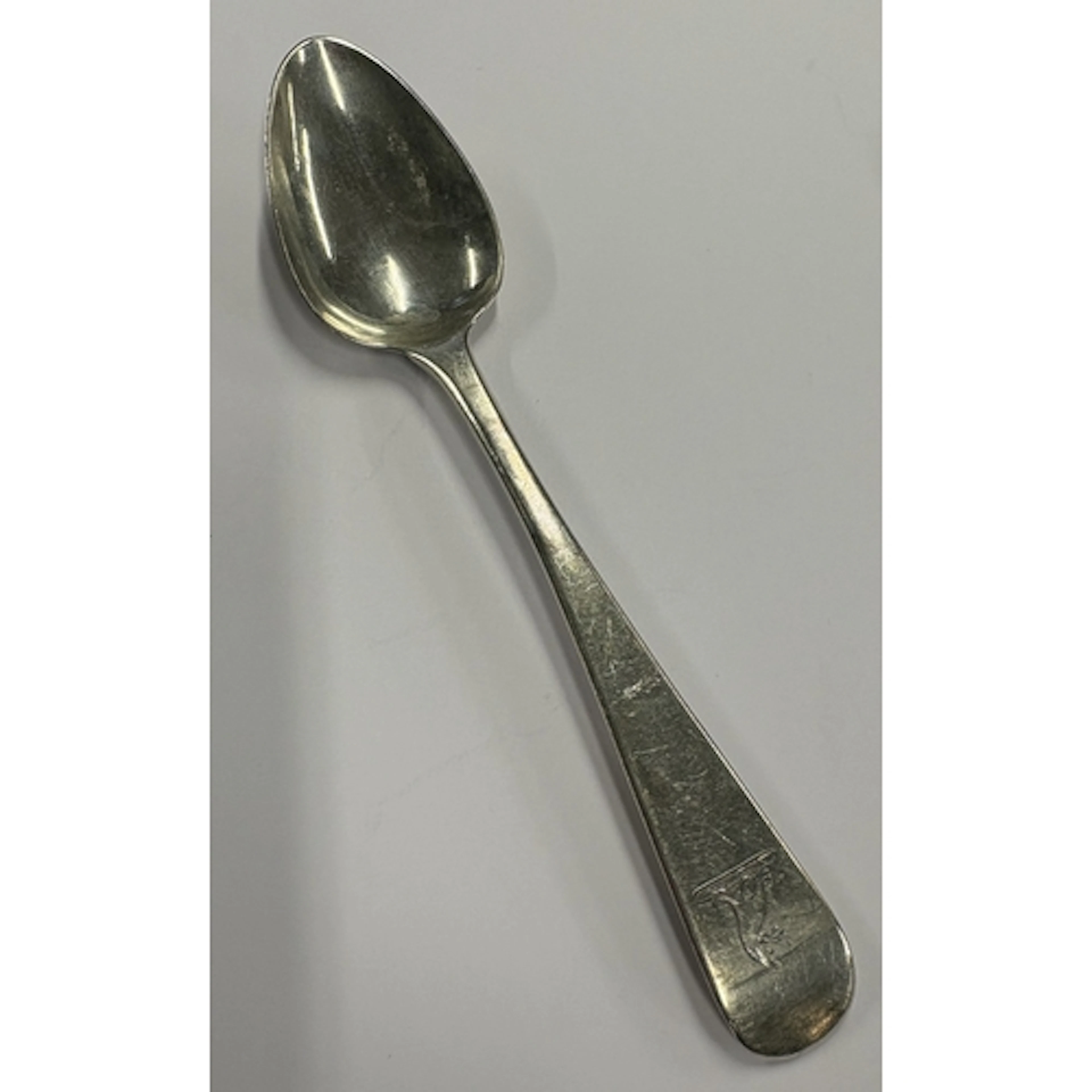 A Georgian silver tablespoon. By SL. Approx. 47 grams. Est. ...