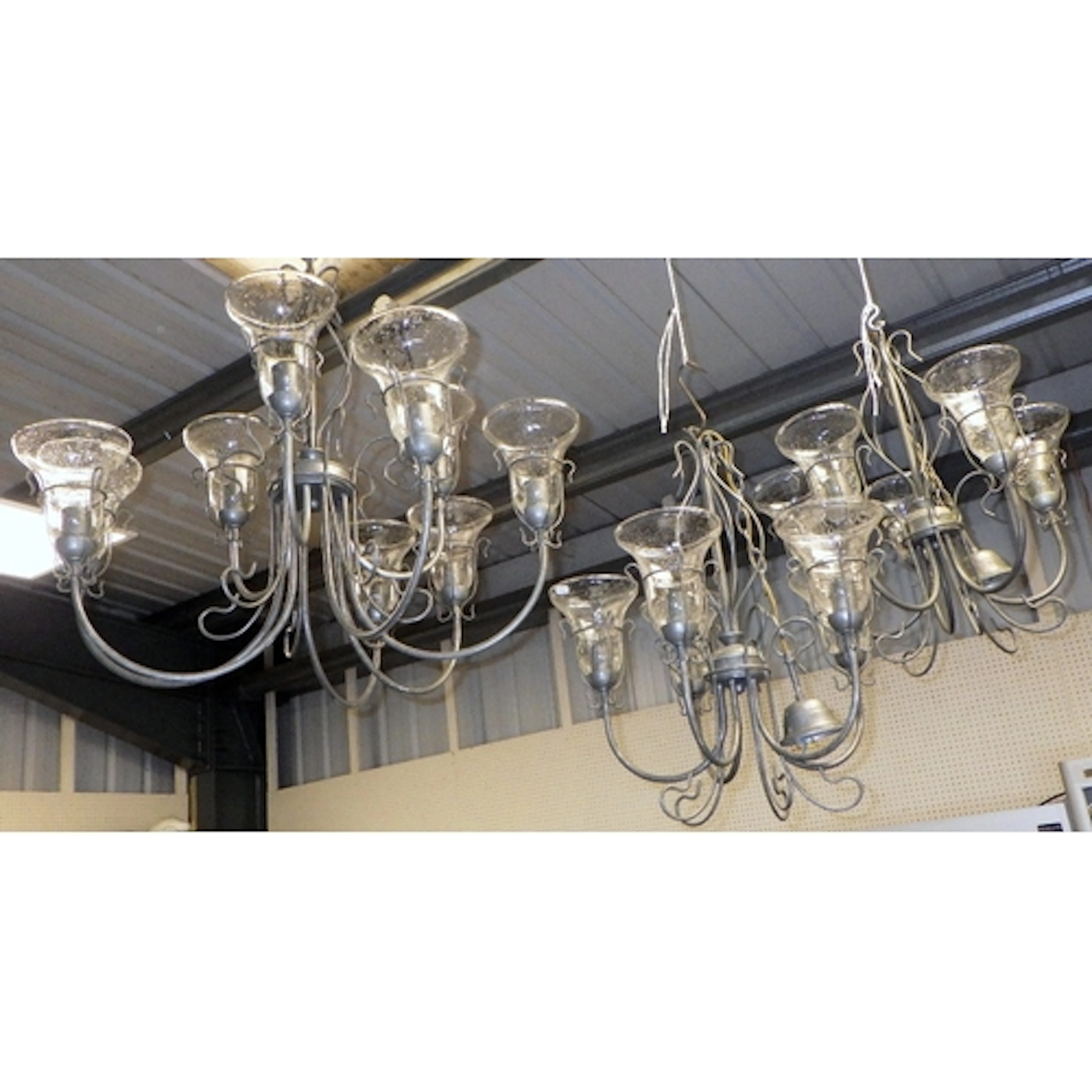 A group of chandeliers & wall lights