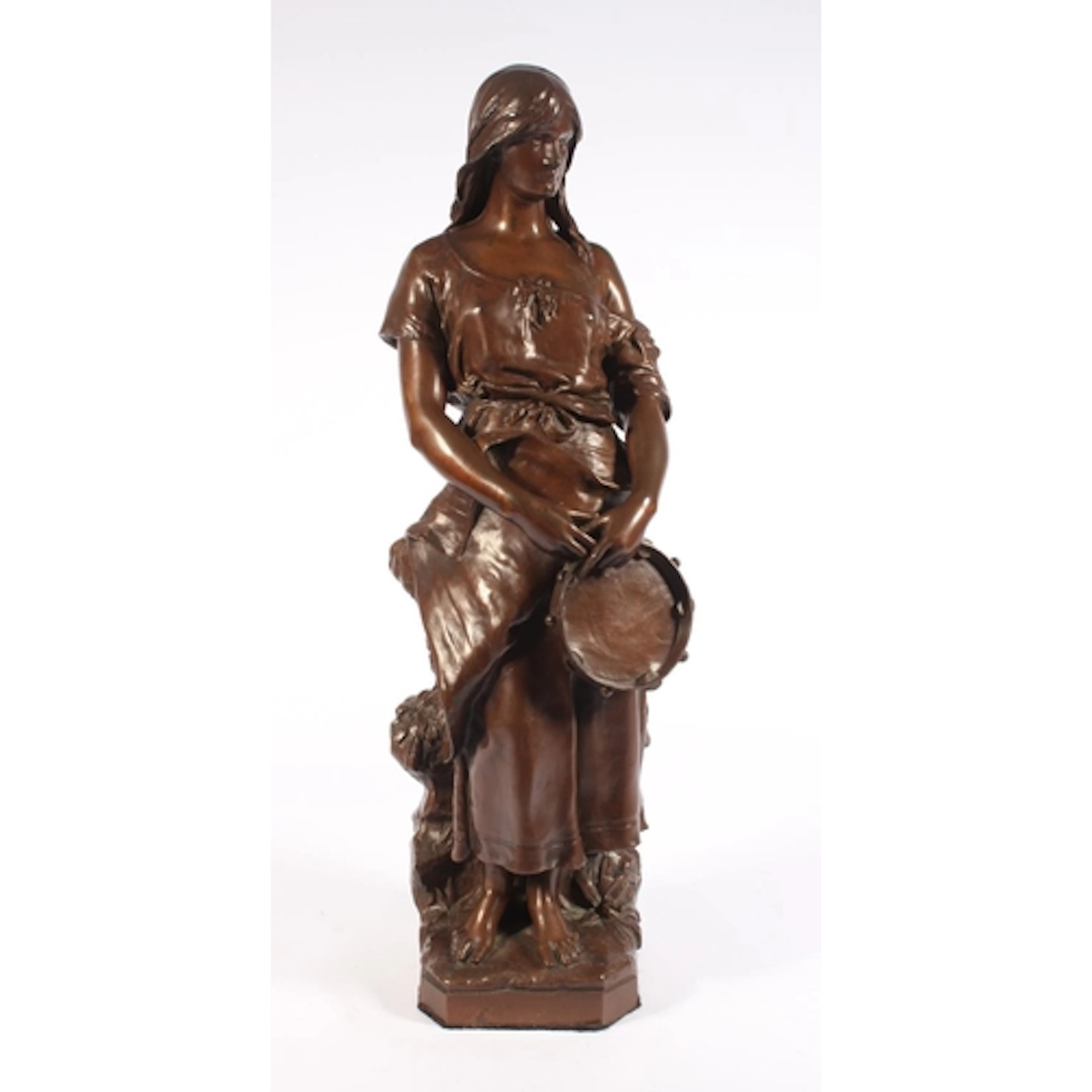 CLAUDIUS MARIOTON (French 1844-1919), La Gitane au Tambourin...