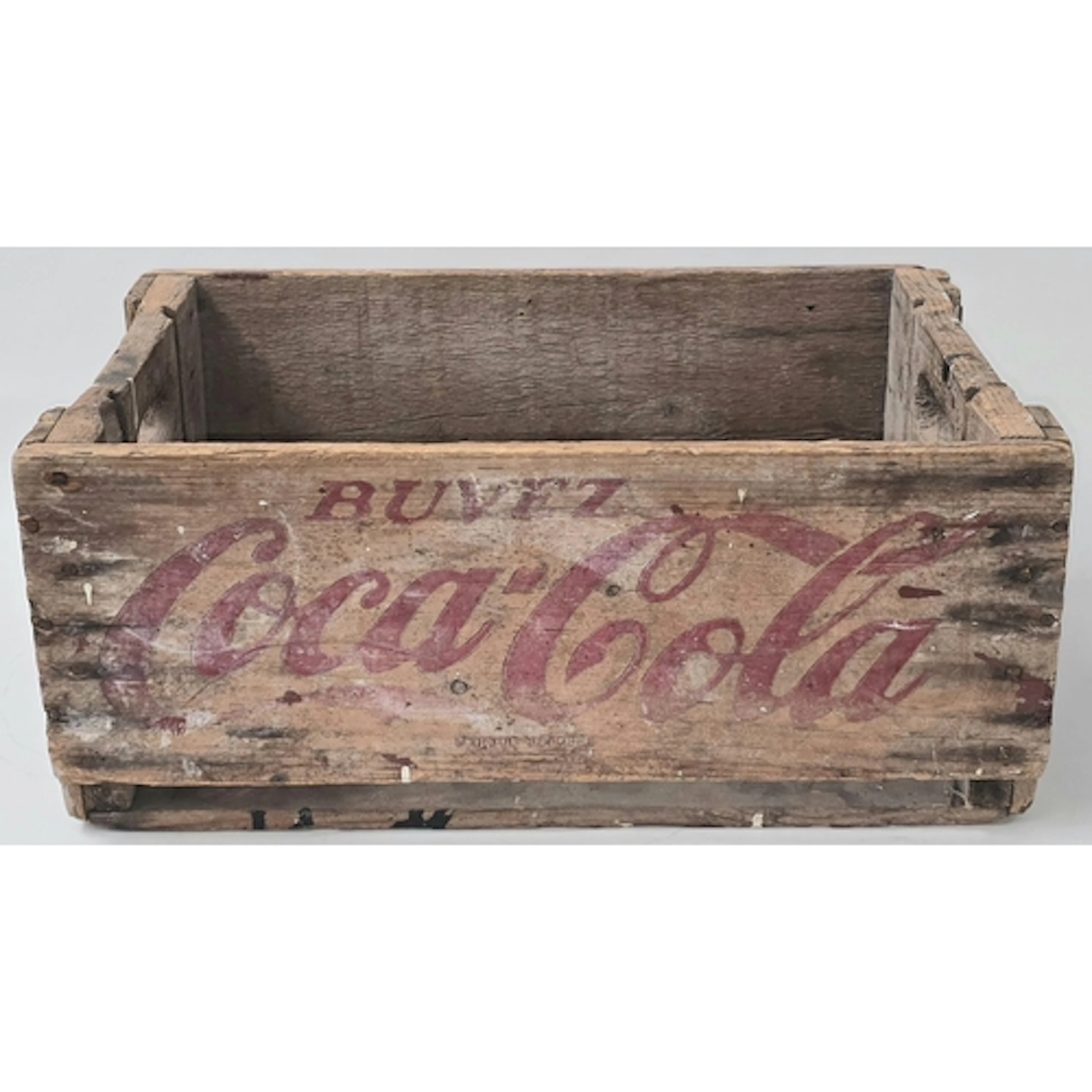 A vintage wooden Coca Cola advertising crate measuring 22x50...