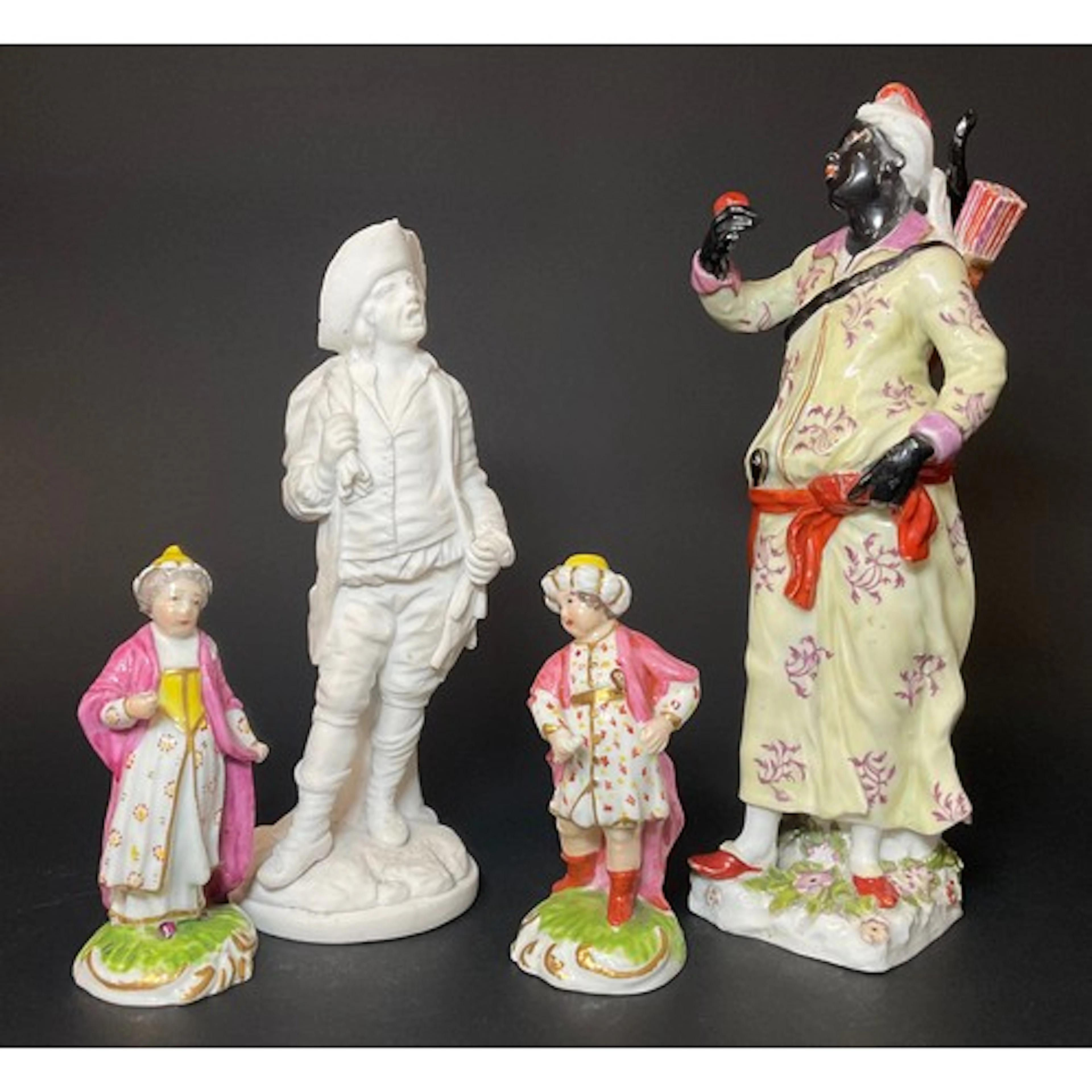 A Samson Paris porcelain figure, Abyssinian Archer, adapted ...