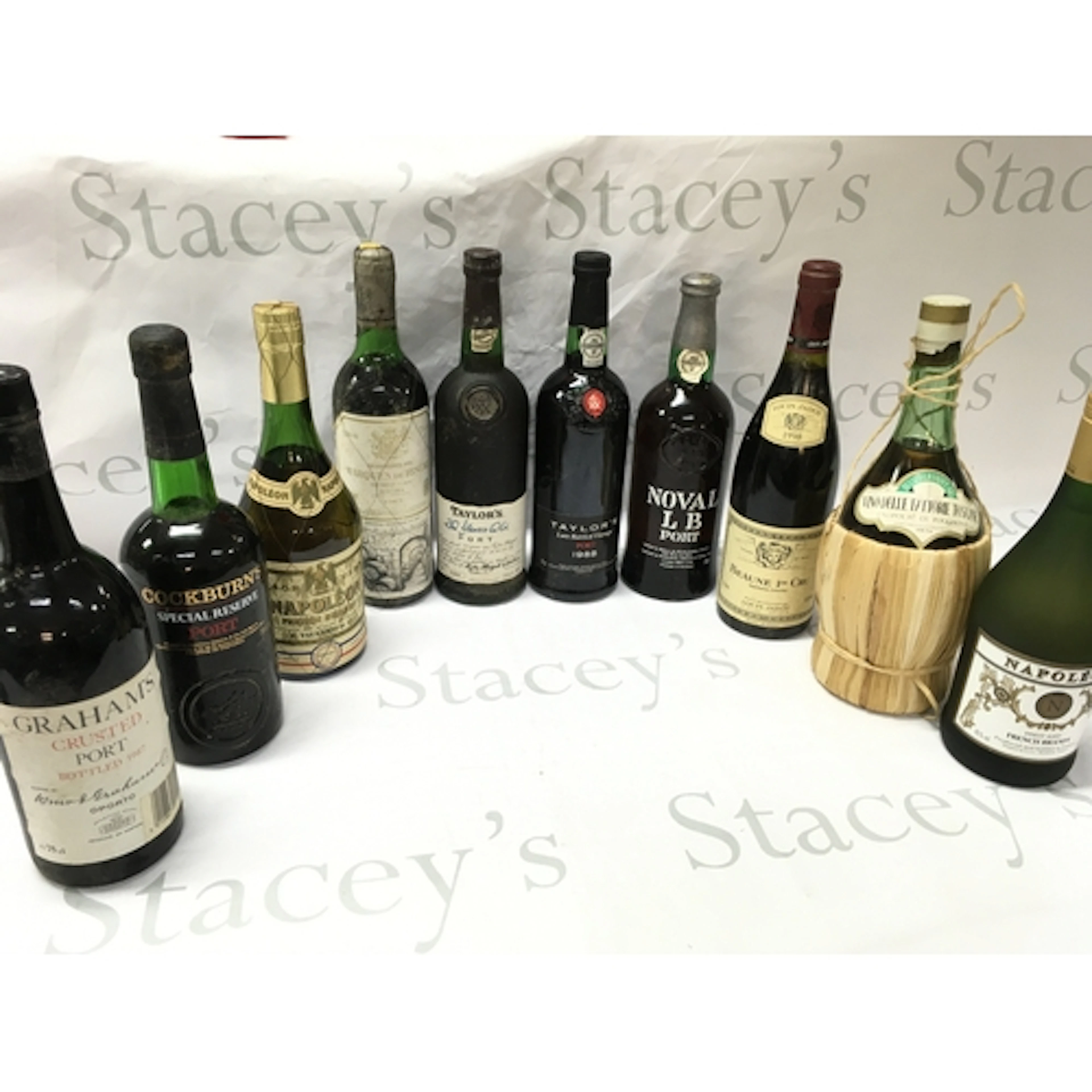 A Collection of spirits including Graham Crusted port bottle...