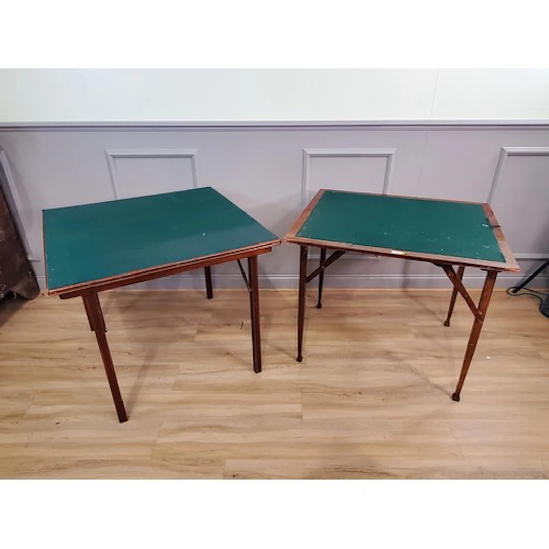 Two folding leg Card Tables