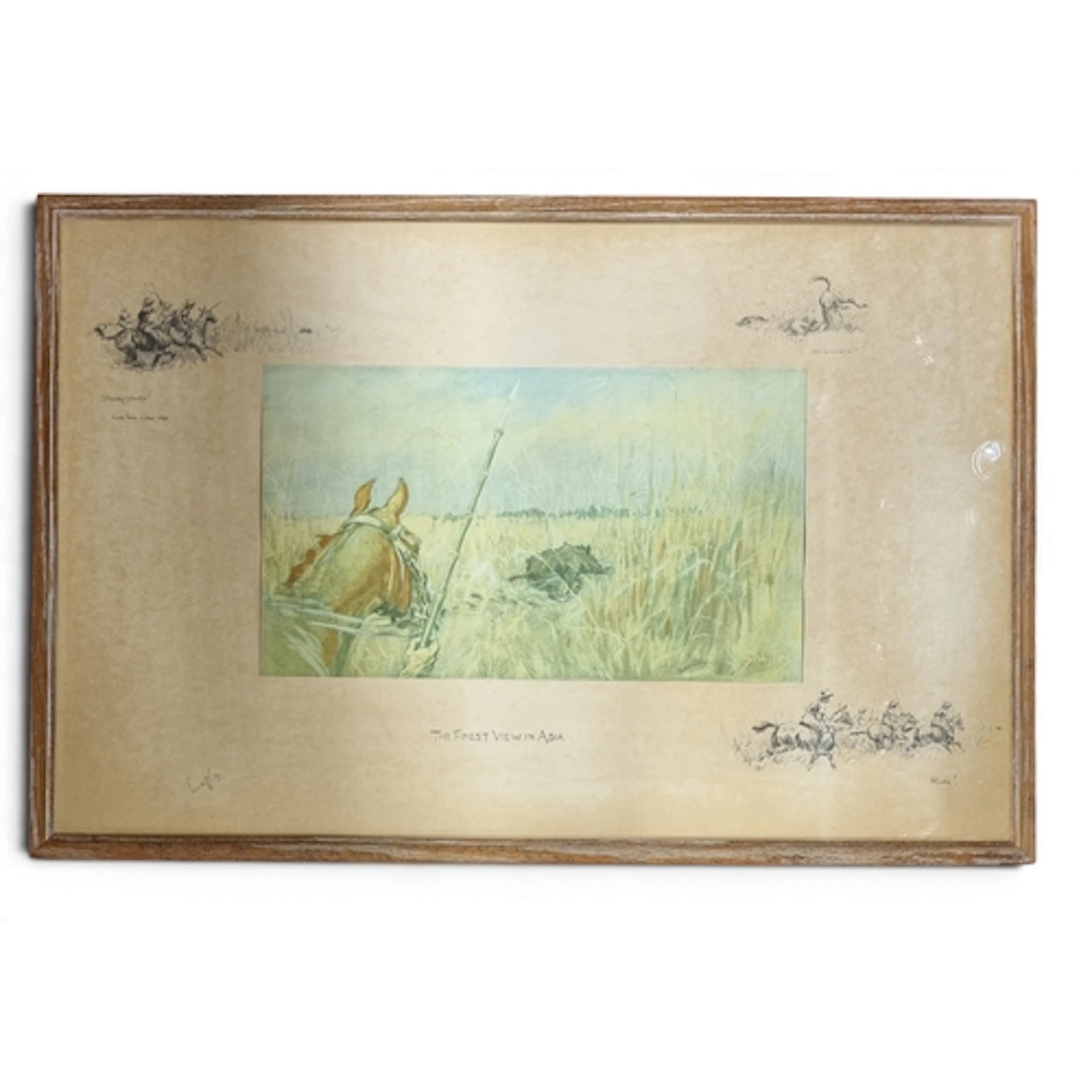 A good early Snaffles coloured Print 'The finest view in Asi...