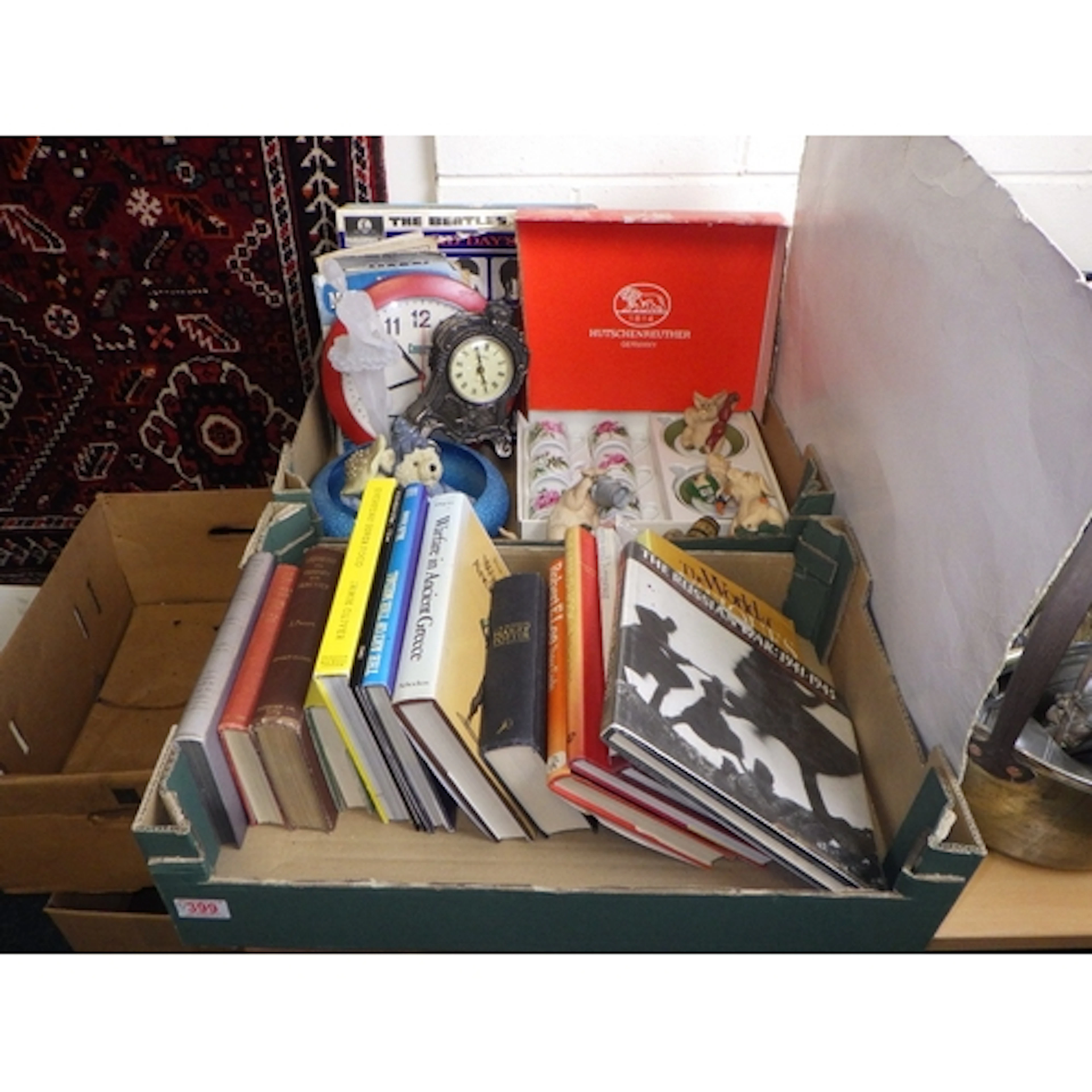 A qty of books, German Hutschenreuther coffee set, Piggin Pi...