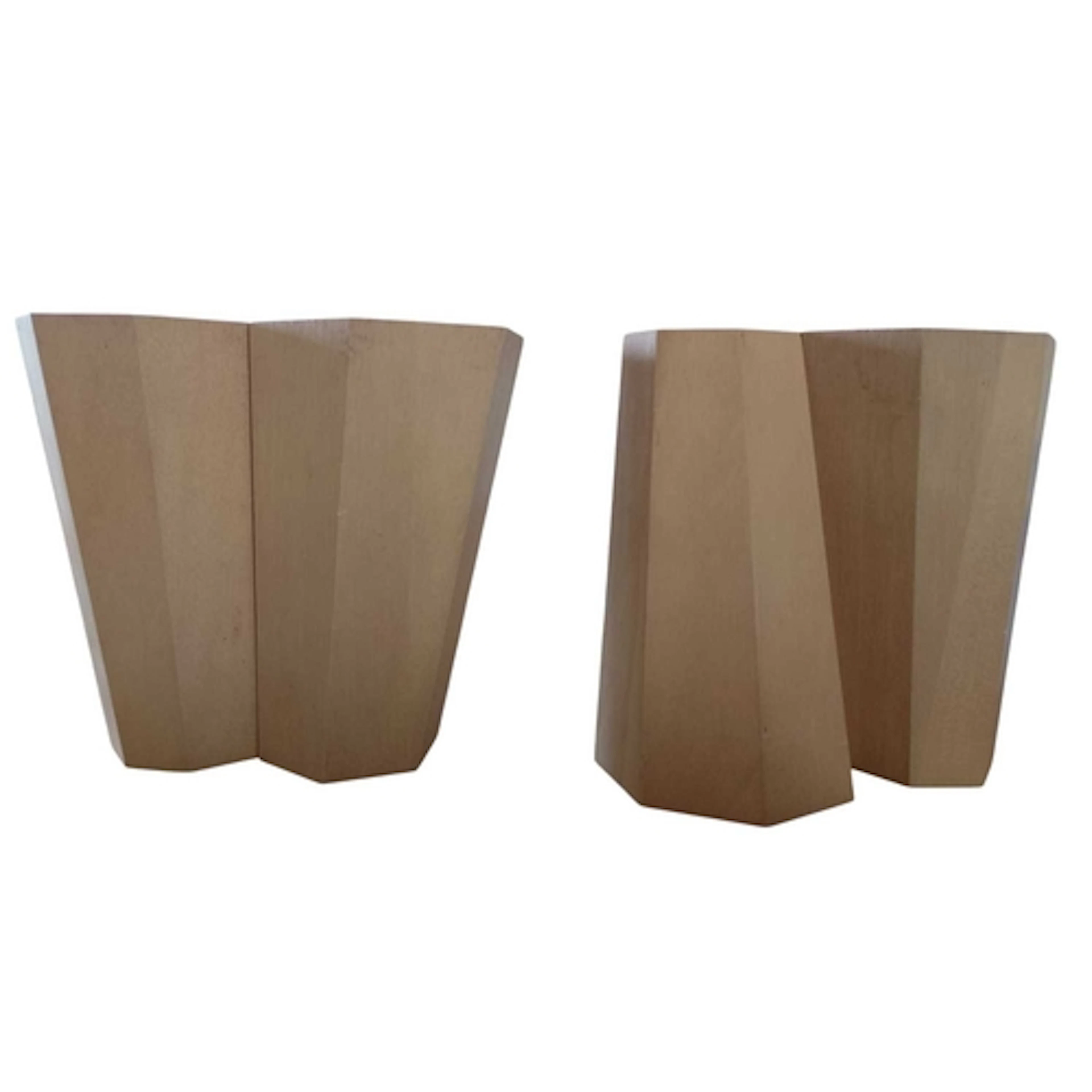 John MITCHELL (1943-2014) Heptagonal Frustums Wooden sculptu...