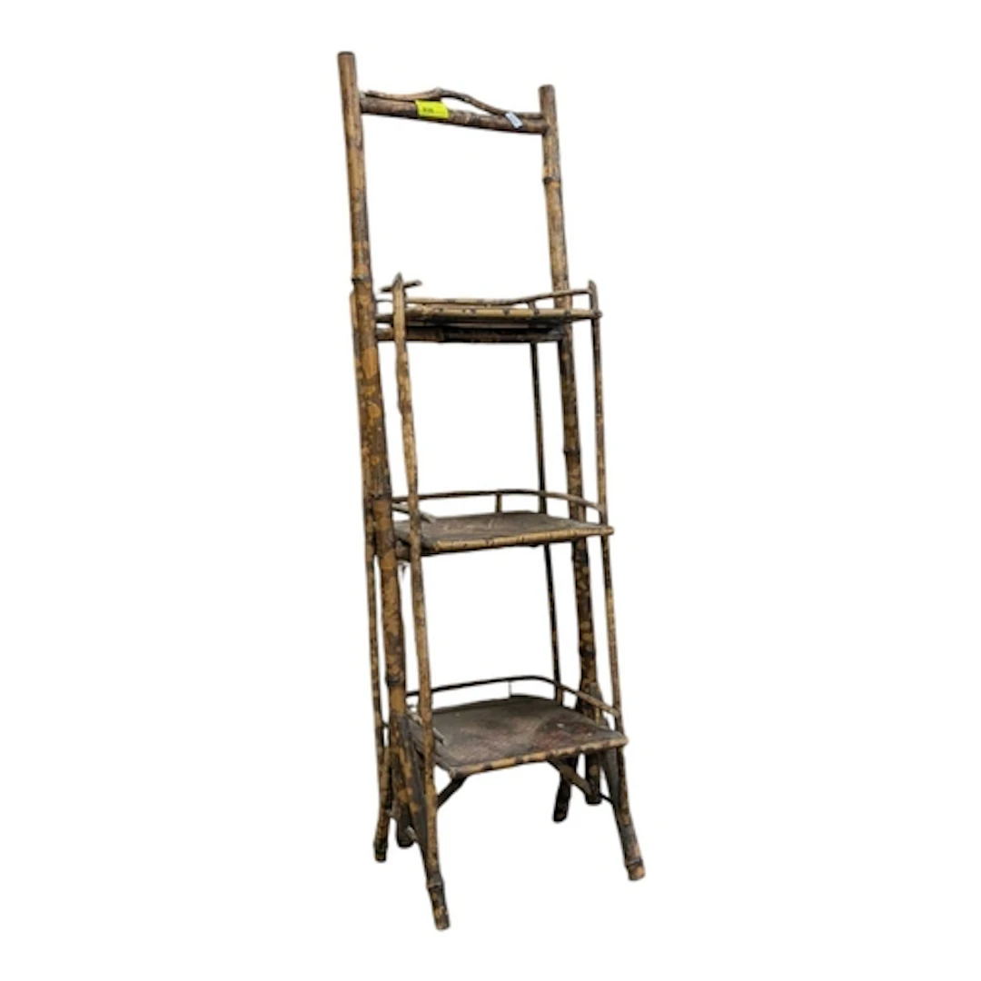 Aesthetic movement 19th century bamboo whatnot / plant stand...