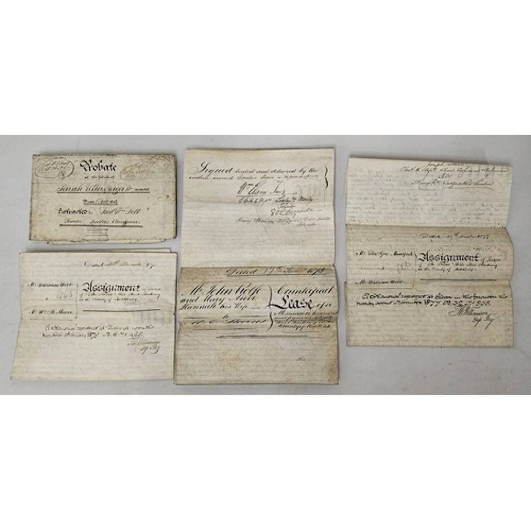 Bundle Documents, indenture between John Rolph & Mary Anne H...