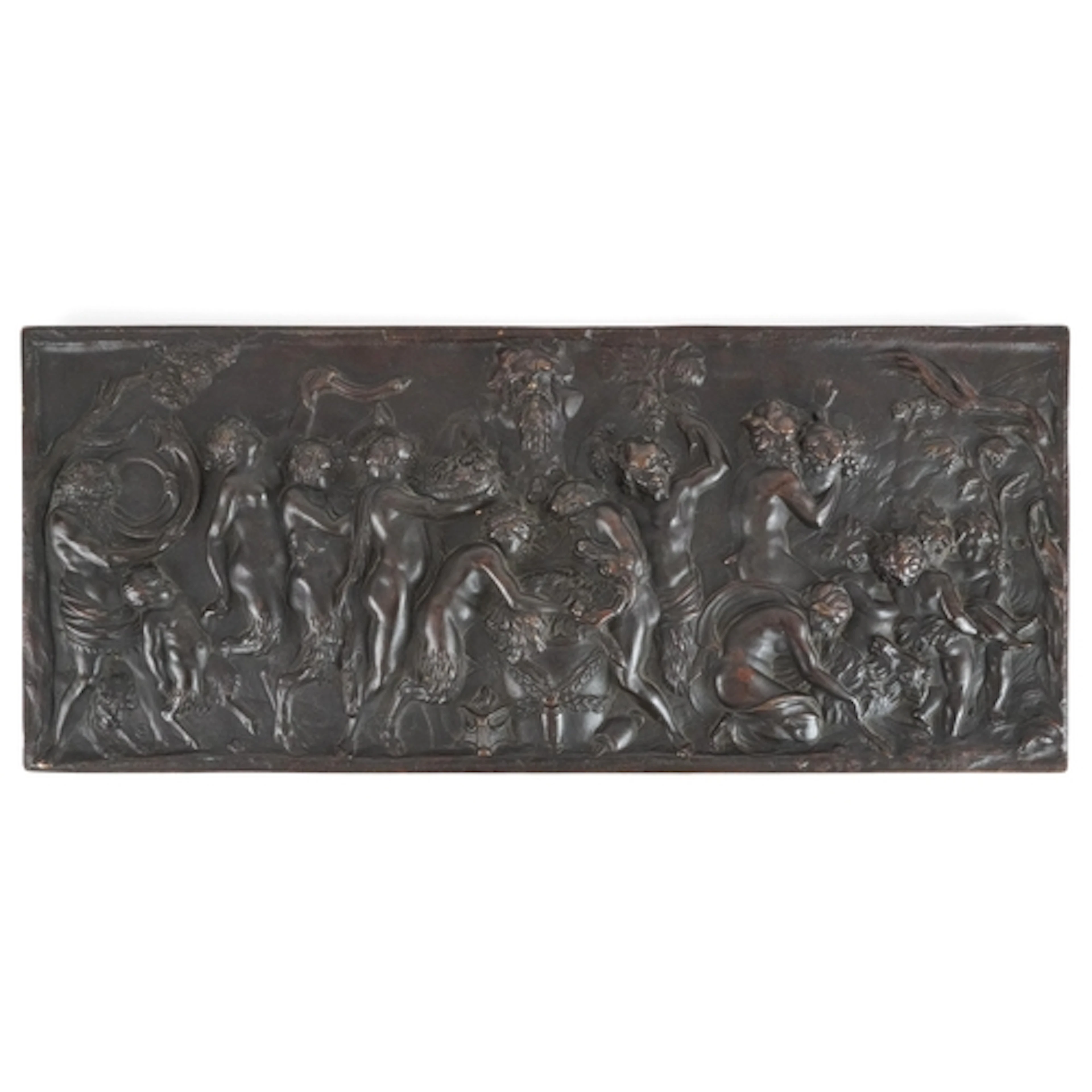 After Claude Clodion, 19th century bronze plaque decorated i...