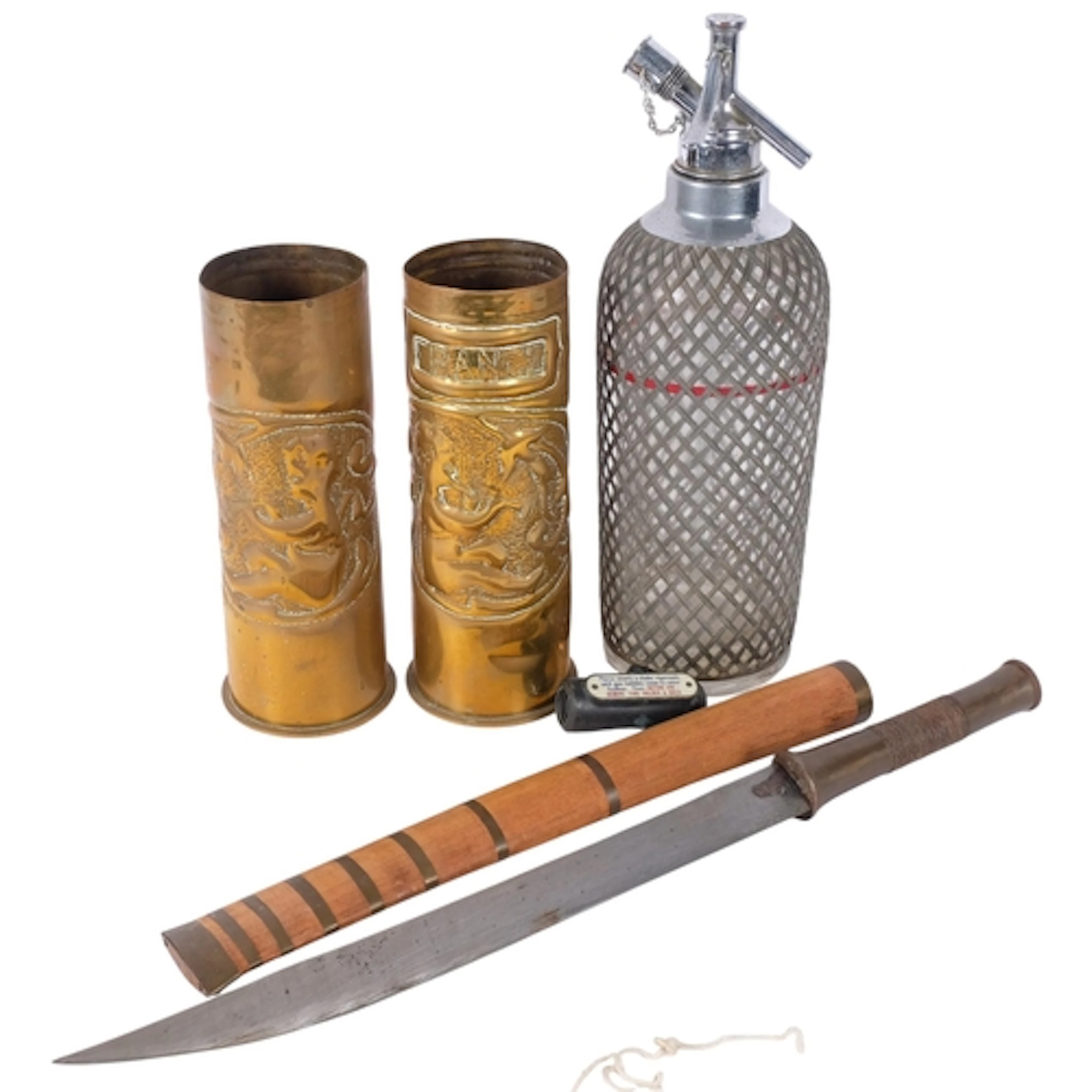 A group of interesting items, including a traditional South ...
