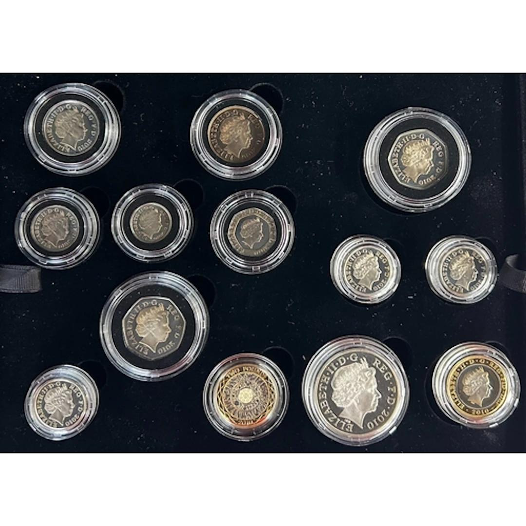 UK 2010 The Royal Mint Silver Proof Coin Year Set, comprisin...