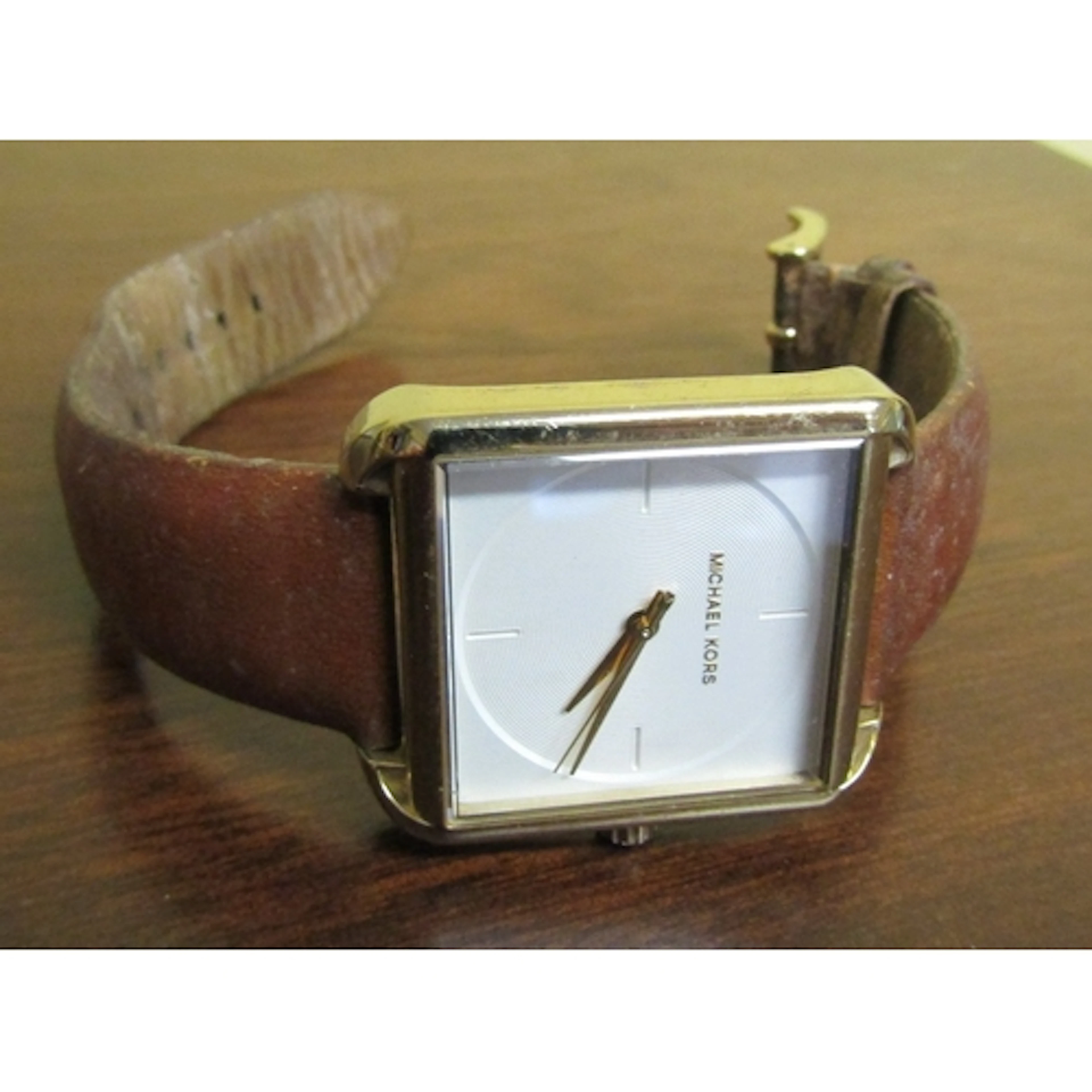 Michael Kors Designer Gentleman's Wrist Watch with Leather S...