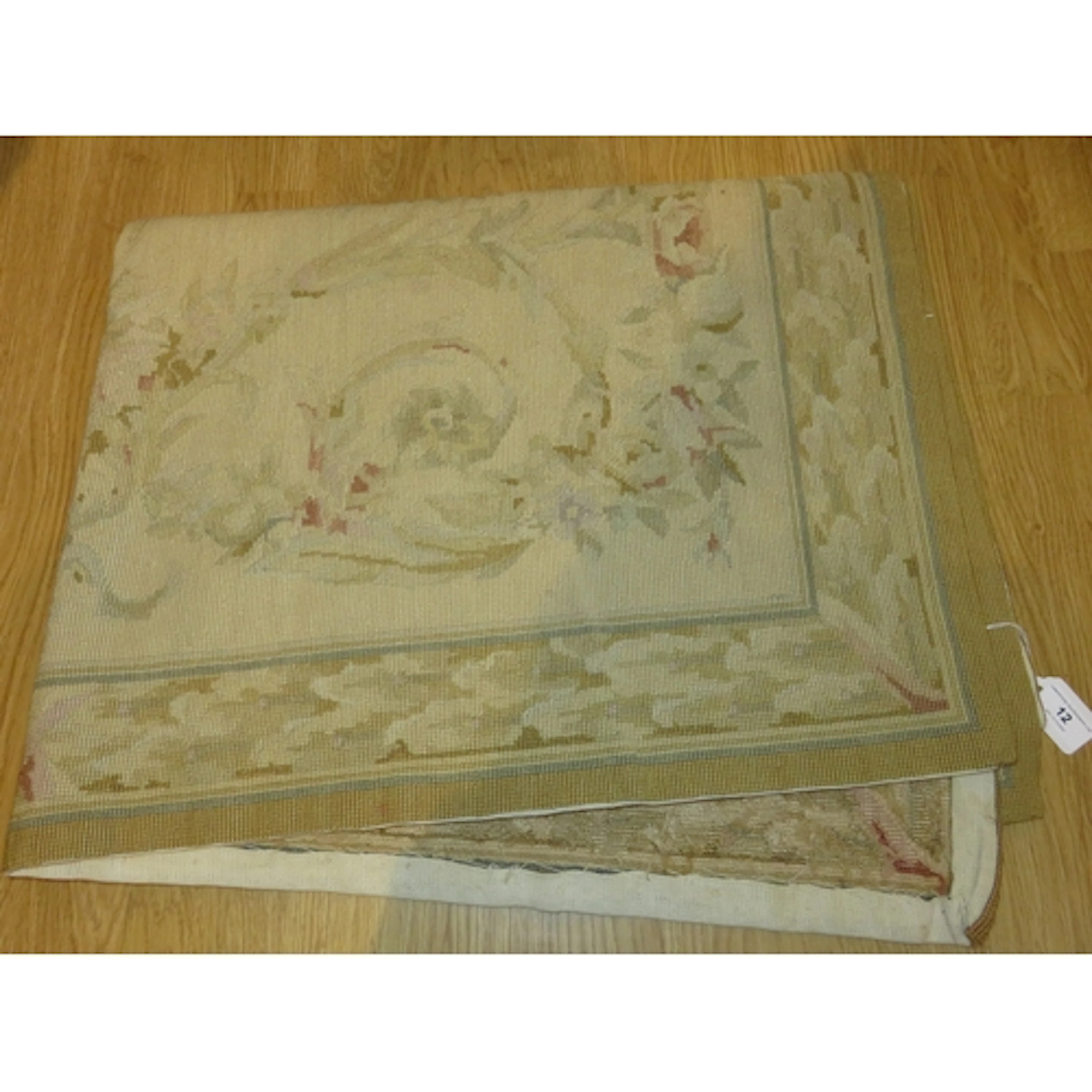 Aubusson style wall hanging, of all-over floral design, 180 ...