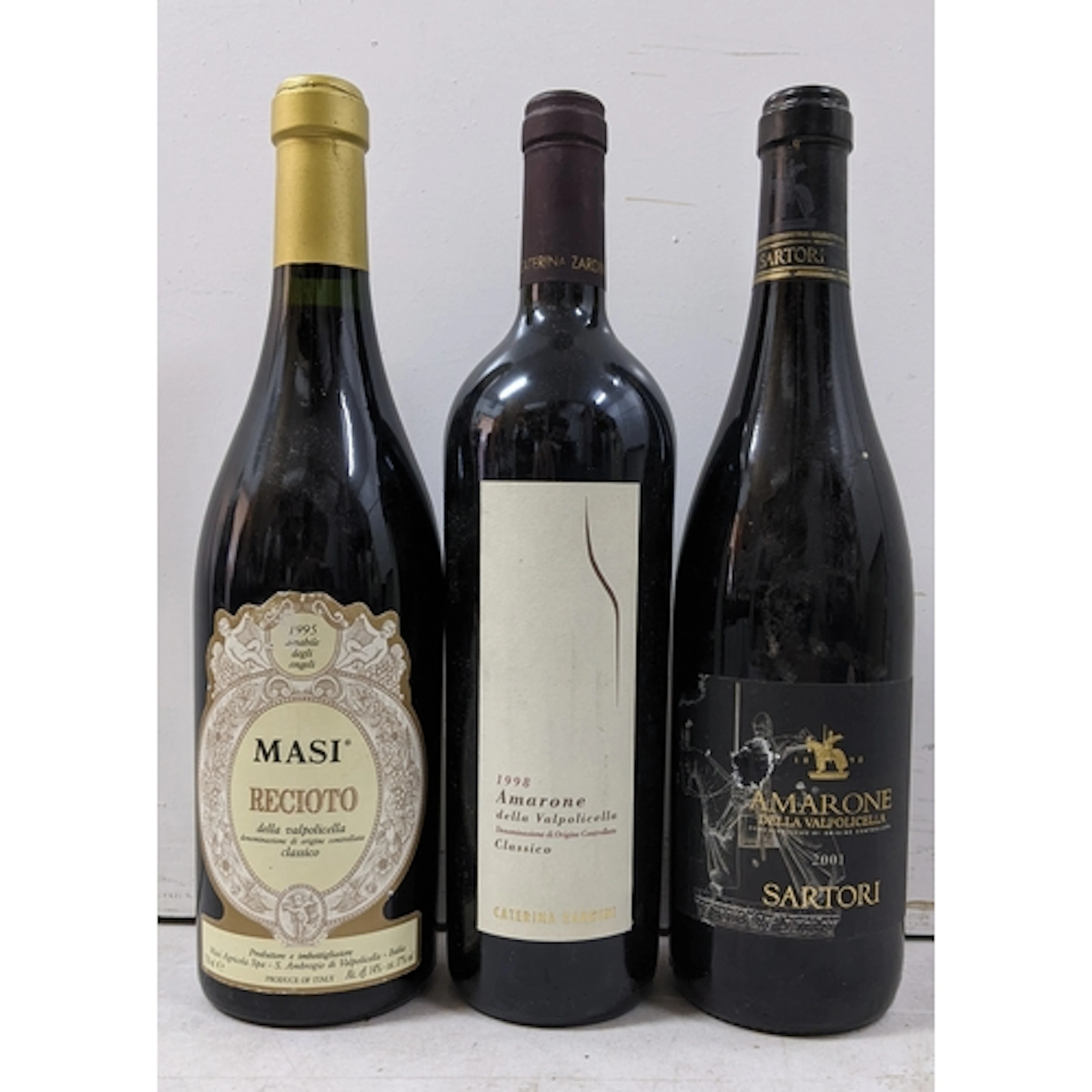 A group of three bottles of Italian wine, comprising: - Masi...