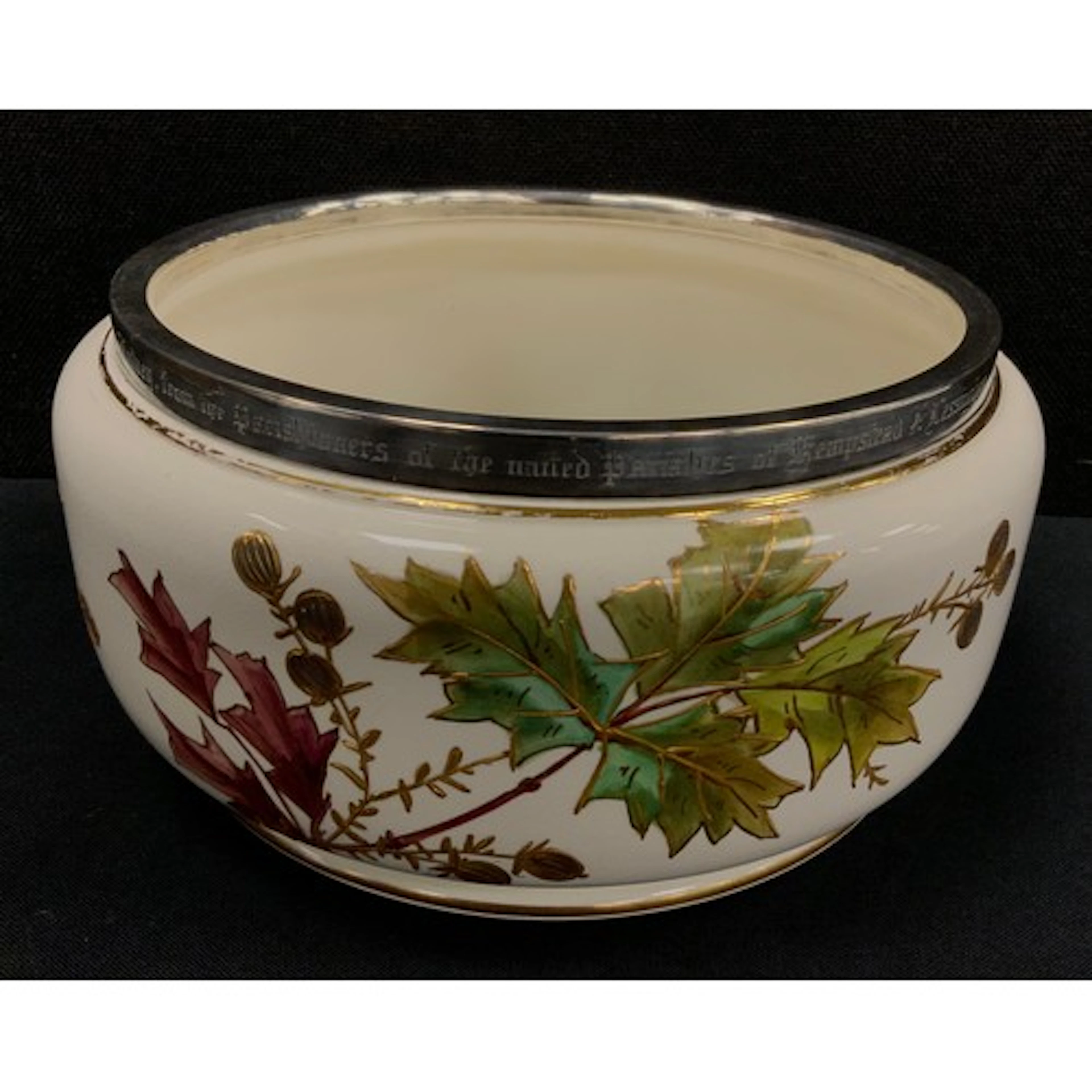A Victorian silver mounted George Jones Aesthetic Movement s...