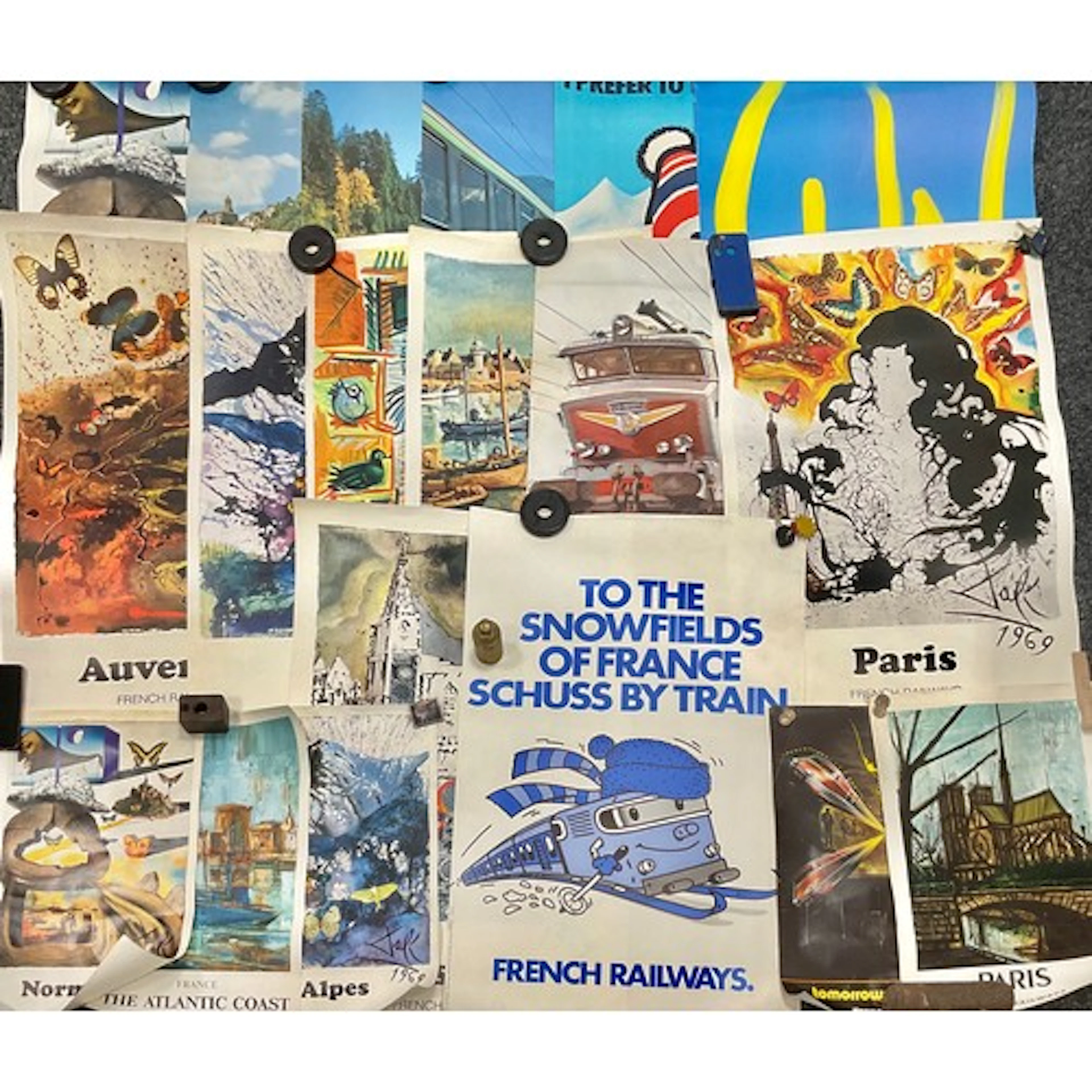 Posters - French Rail Travel, 1970s and later, assorted incl...