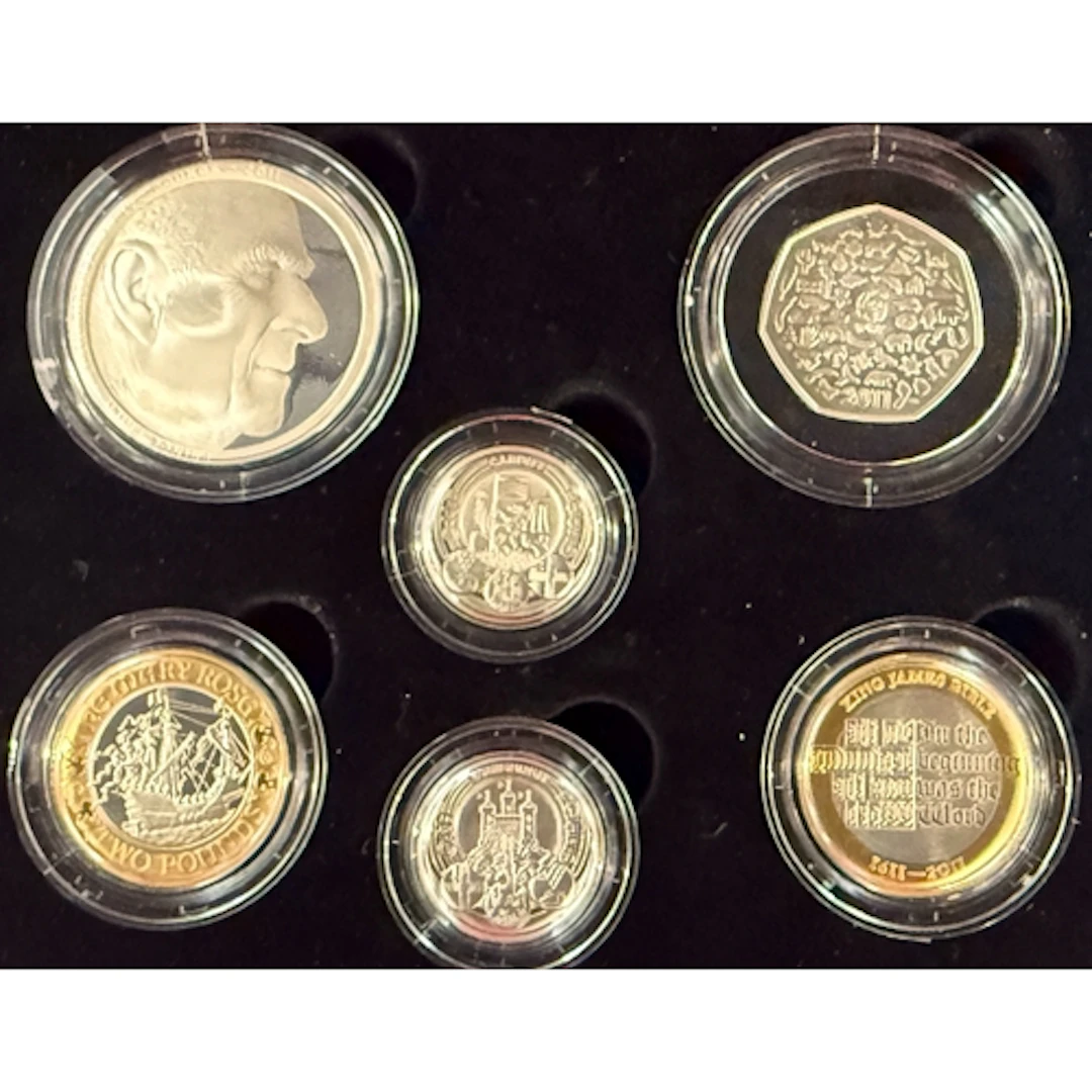 UK 2011 Silver Celebration Six-Coin Set, comprising of £5, £...