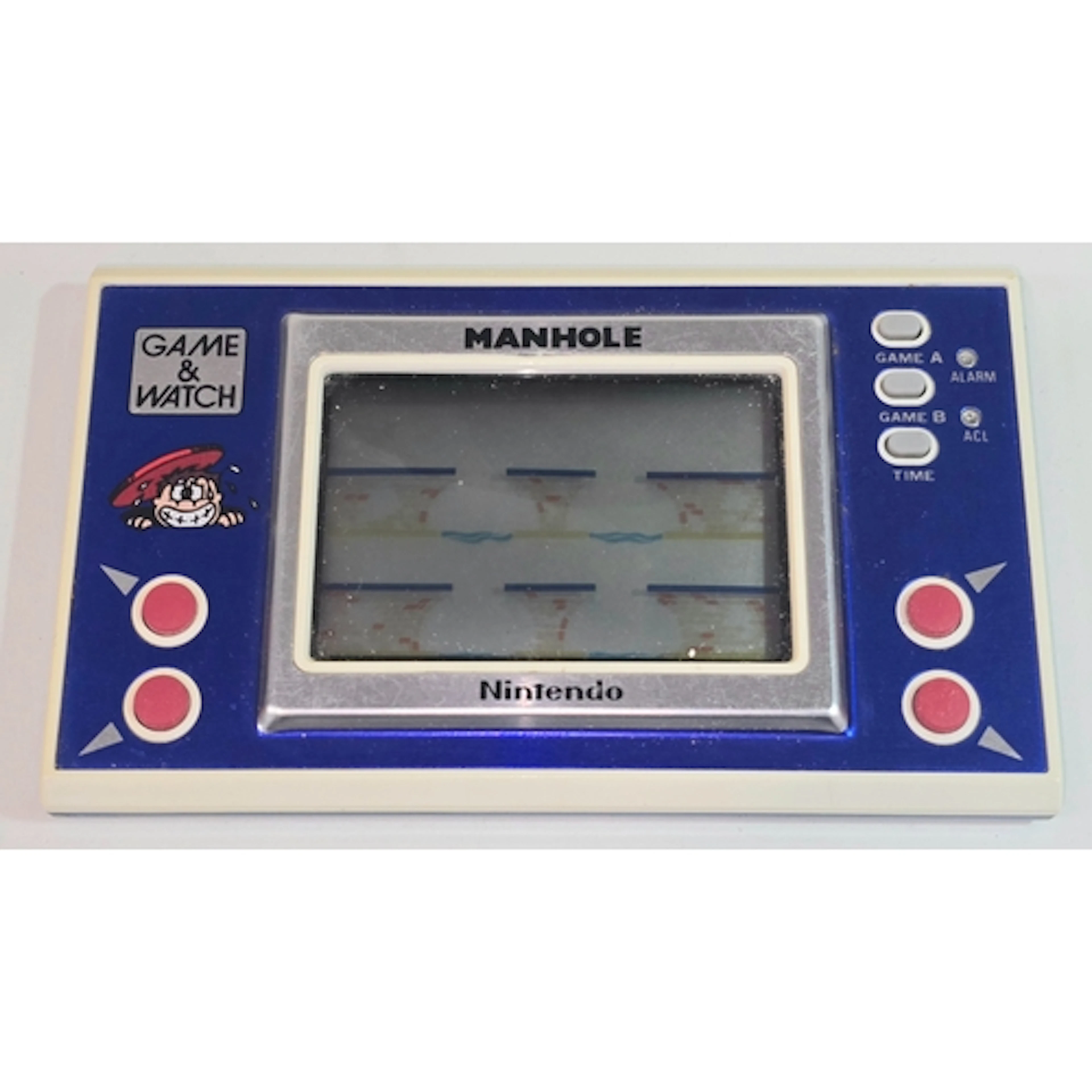 Vintage Nintendo Game & Watch Manhole handheld game.