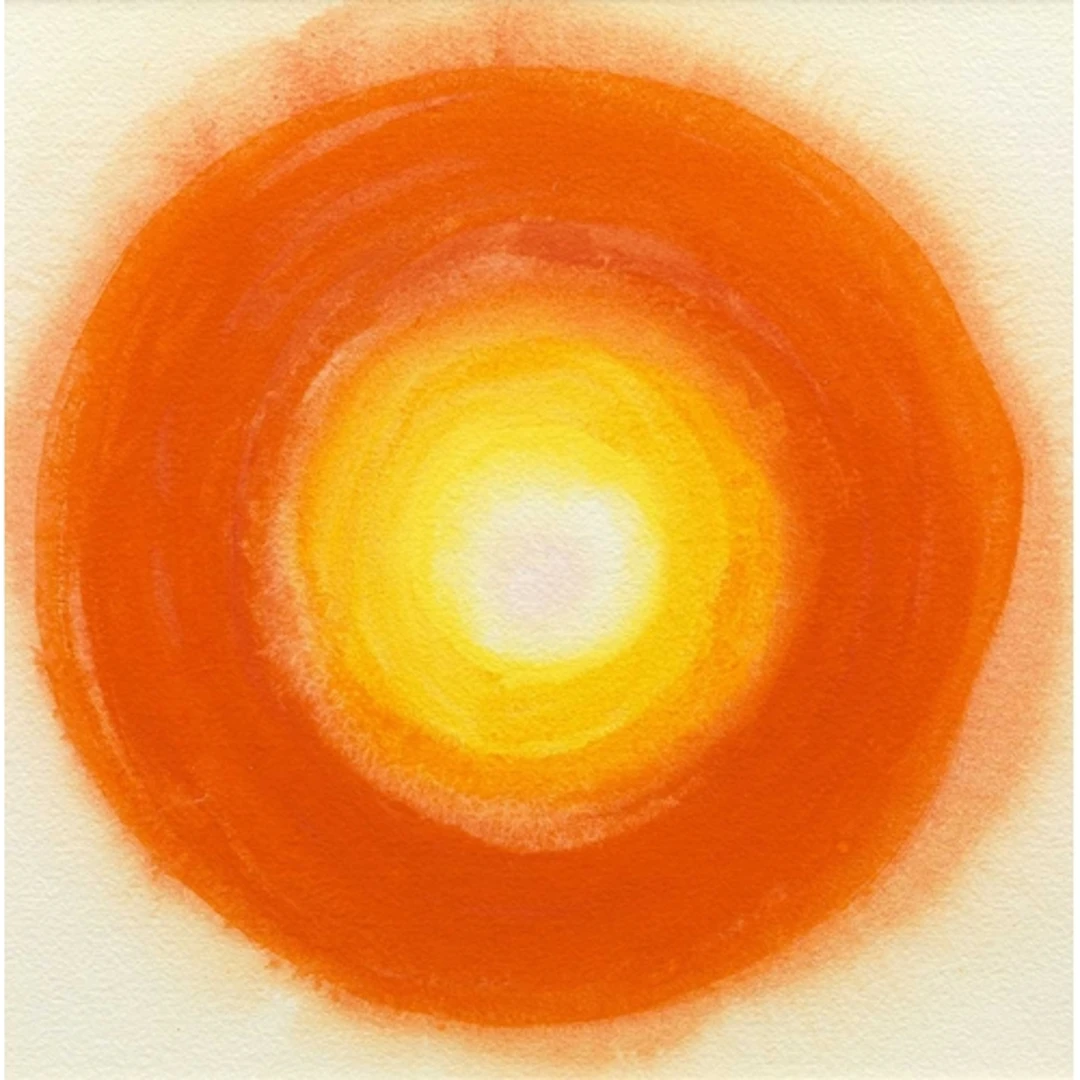 § John MILLER (1931-2002) Sunburst Gouache, stamp signed, fu...