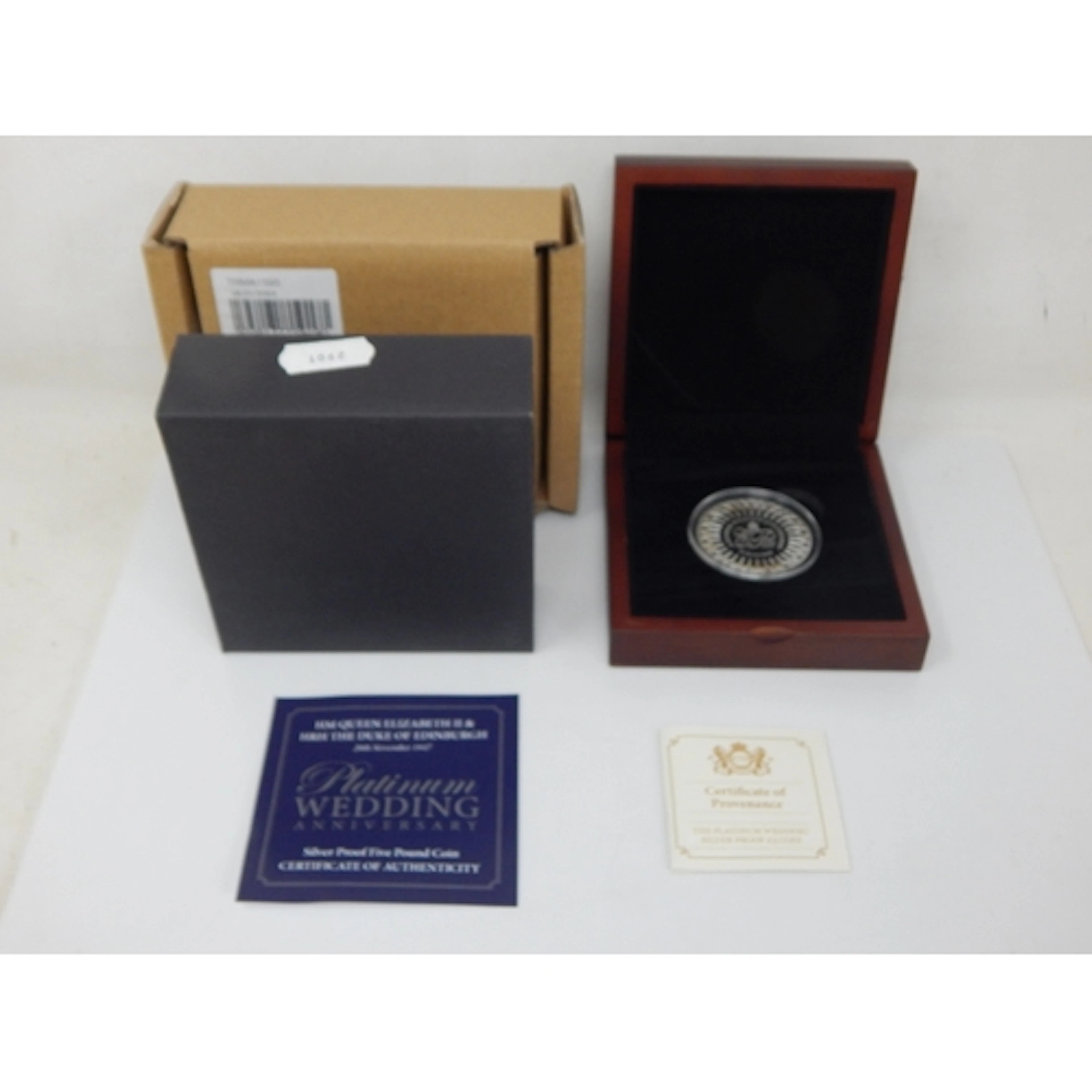2017 UK £5 Silver Proof Coin, The Platinum Wedding Anniversa...
